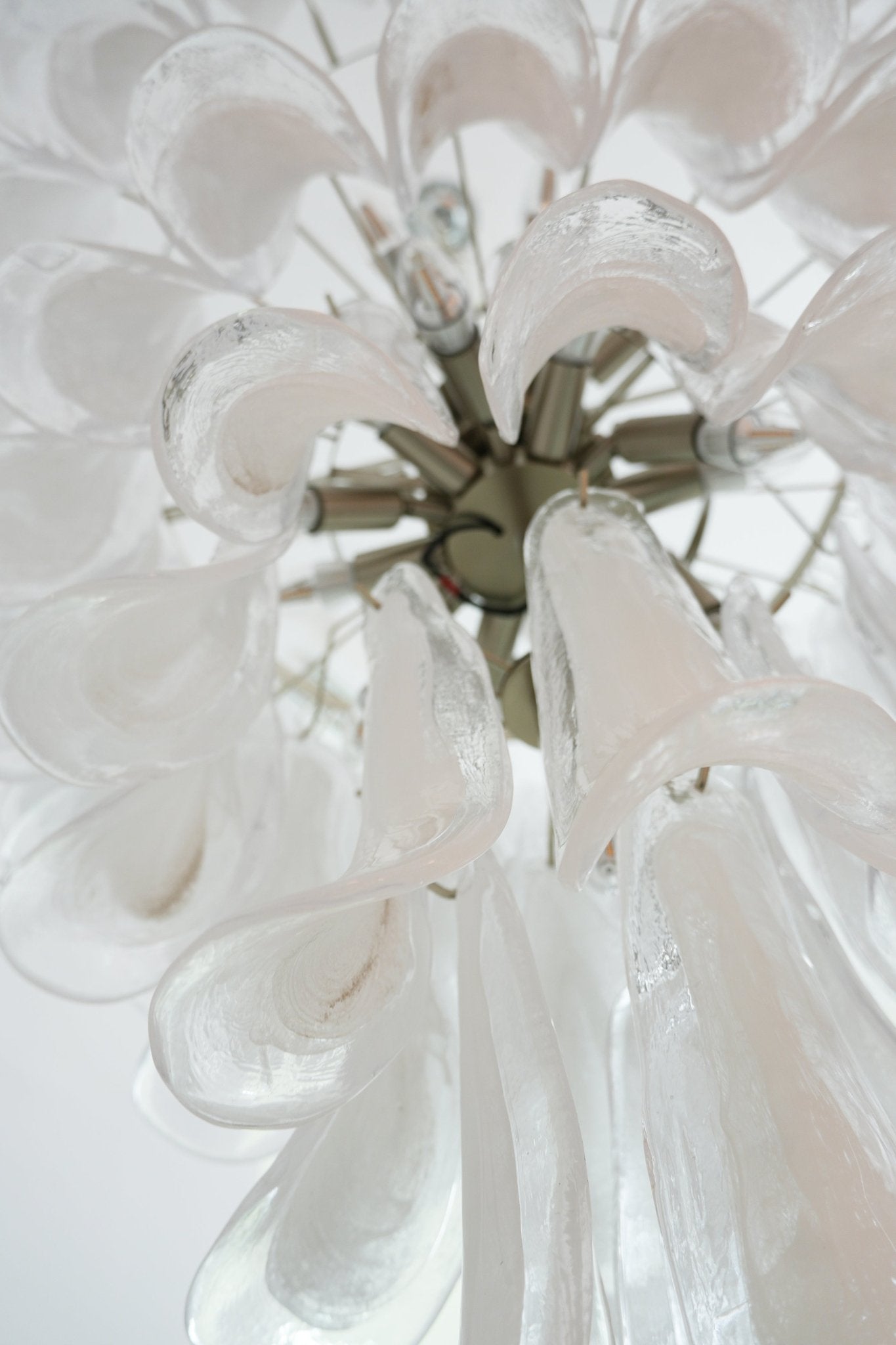 Aurora Chandelier Murano Glass Petals Vintage - Letslighting