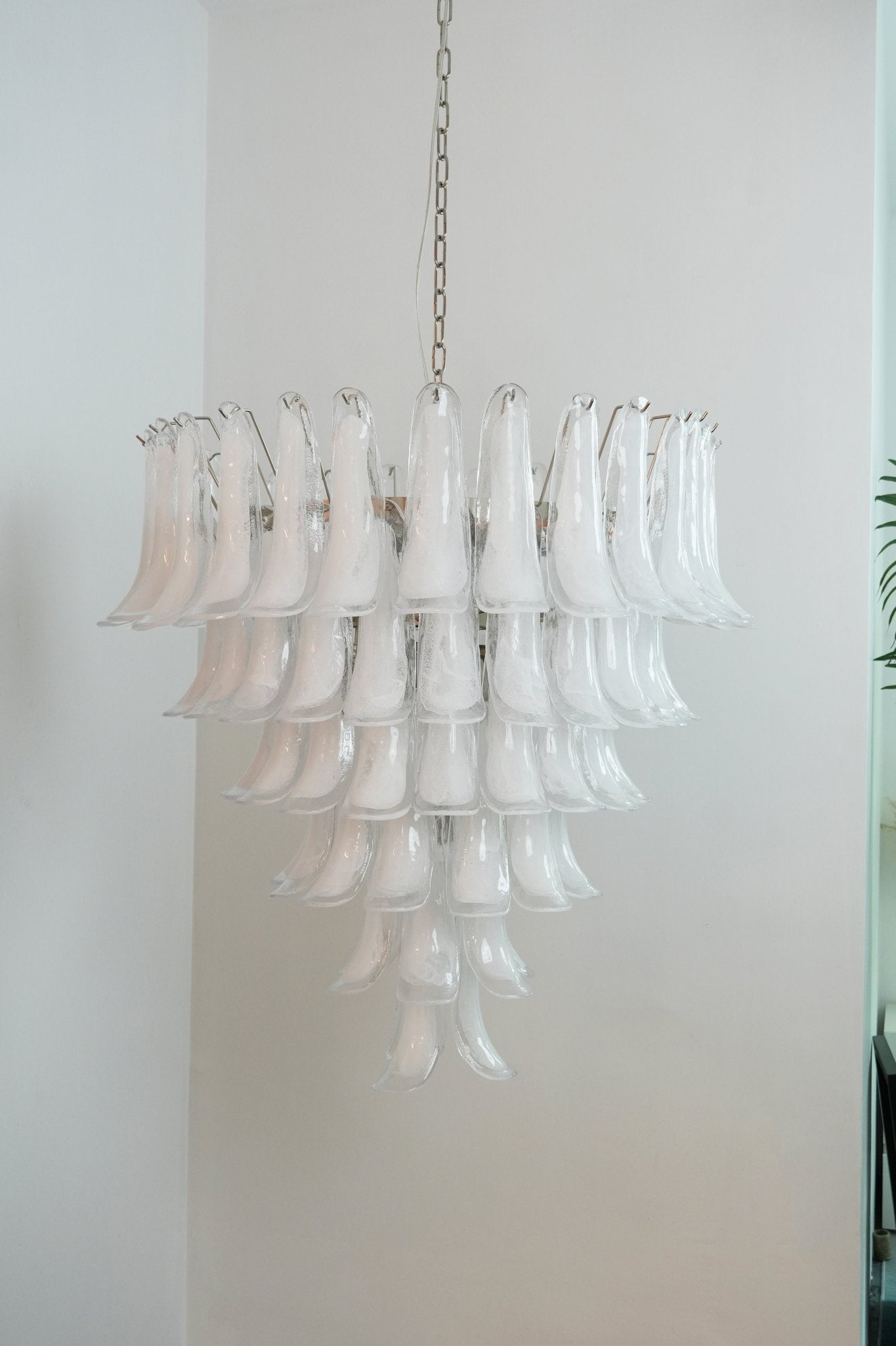 Aurora Chandelier Murano Glass Petals Vintage - Letslighting