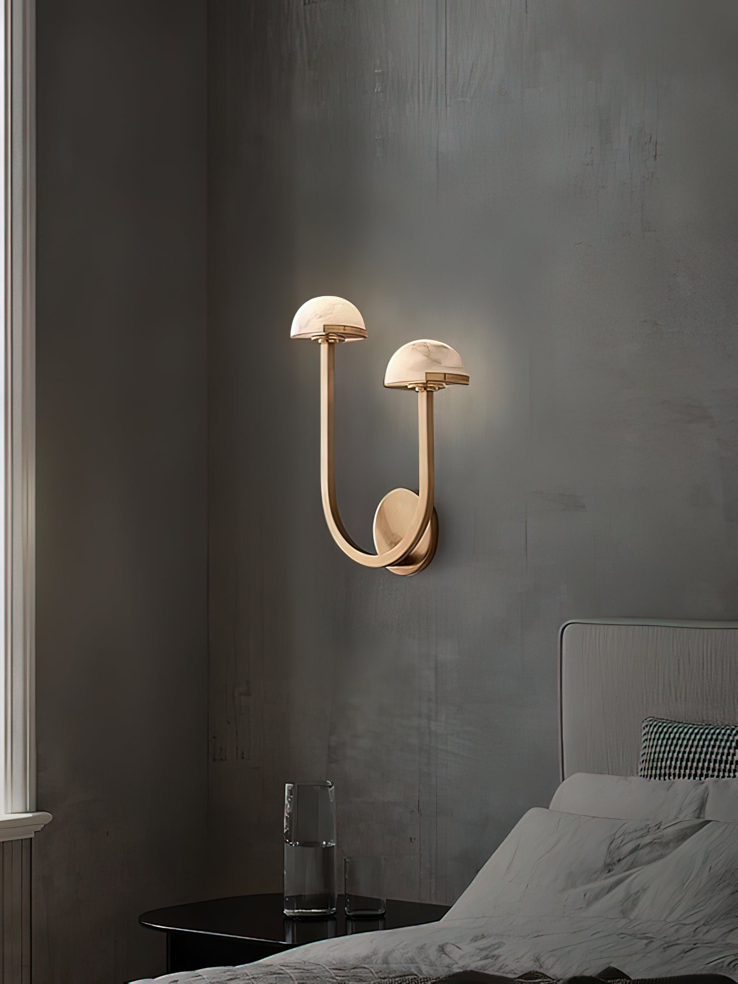 Vitalira Double Alabaster Wall Light - Blowlighting