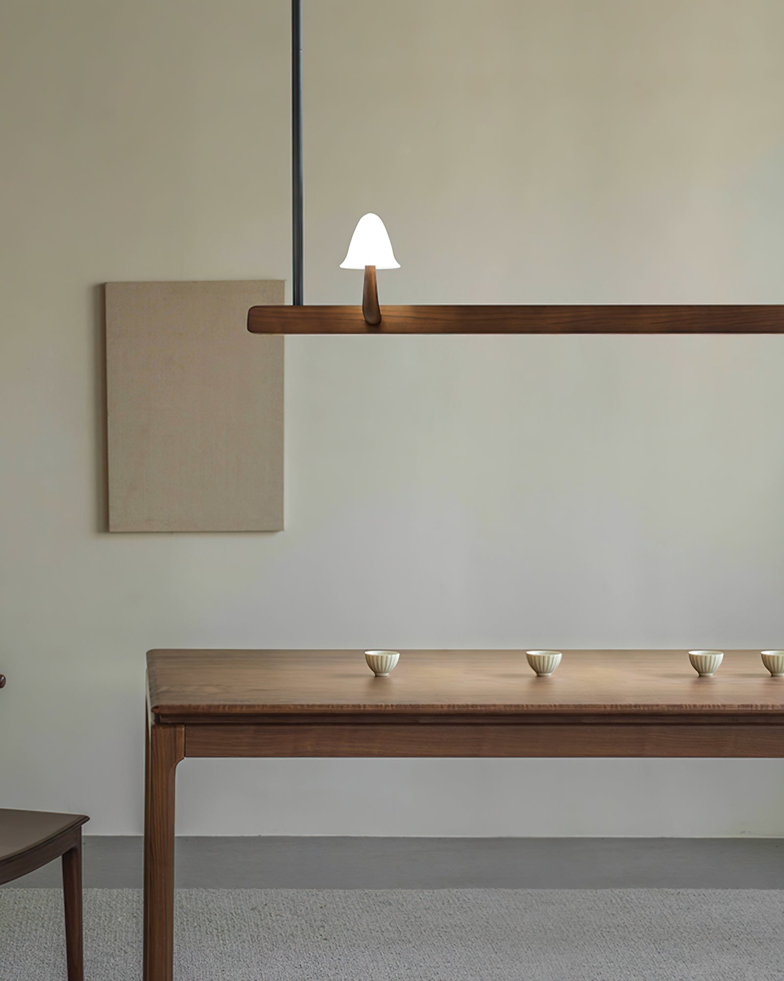 Lustra Chandelier Mushroom Wooden Minimalist Modern - Letslighting