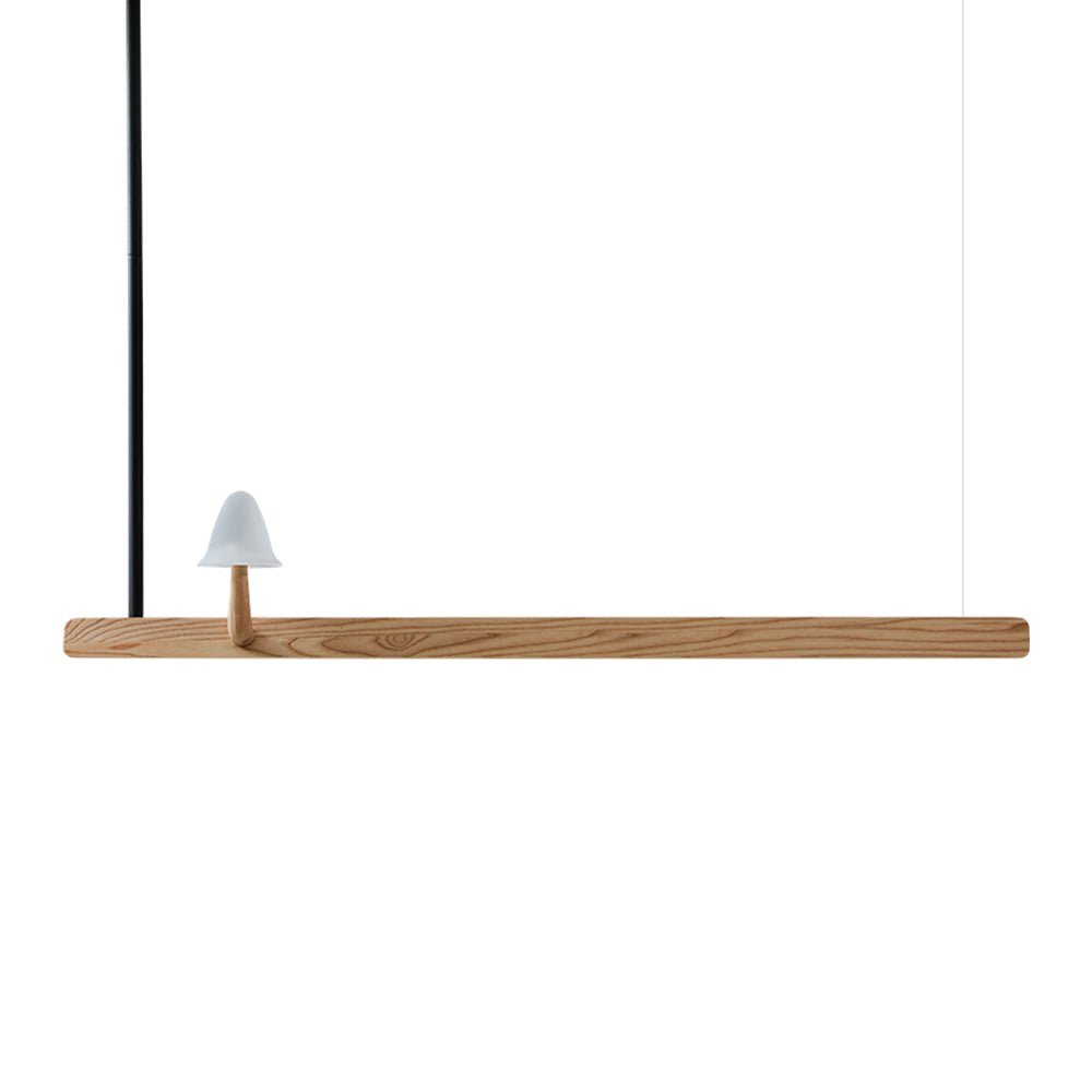 Lustra Chandelier Mushroom Wooden Minimalist Modern - Letslighting