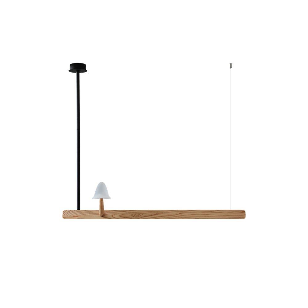 Lustra Chandelier Mushroom Wooden Minimalist Modern - Letslighting