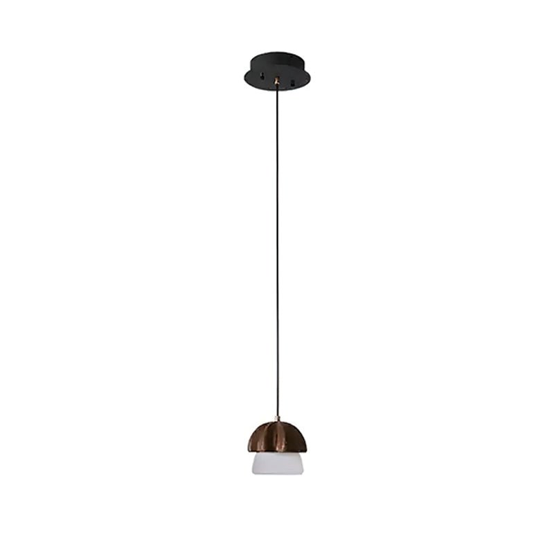 Lustra Pendant Lamp Mushroom Cluster Wood & Glass - Letslighting