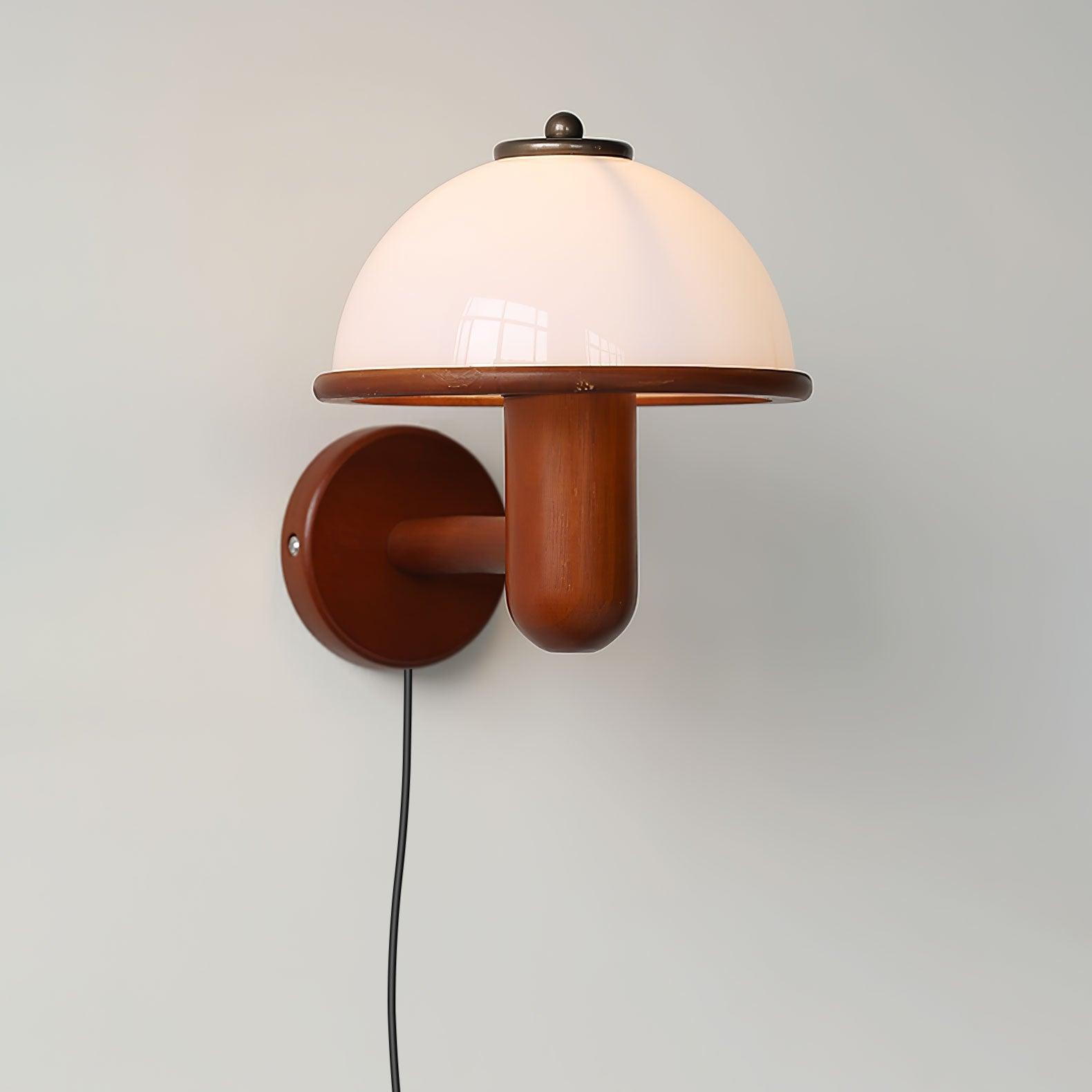 Lustra Wall Lamp Mushroom Wood Oak - Letslighting