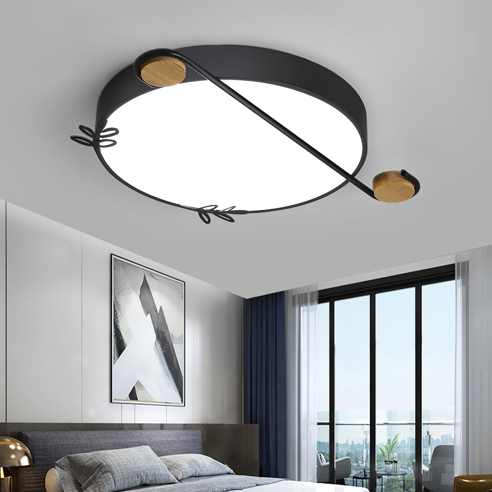 Evzorira Musical Note Art Round Ceiling Lamp - Letslighting