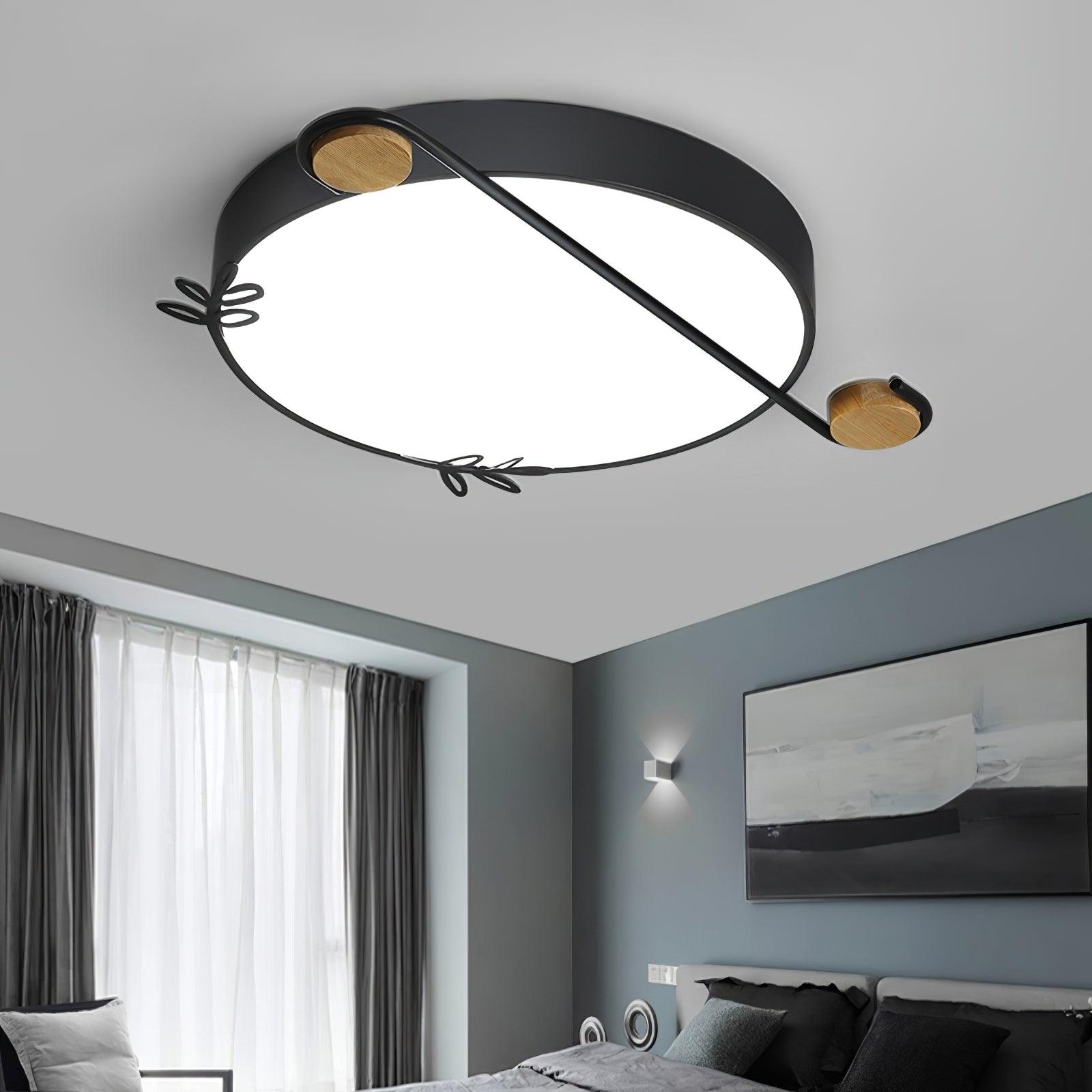 Evzorira Musical Note Art Round Ceiling Lamp - Letslighting