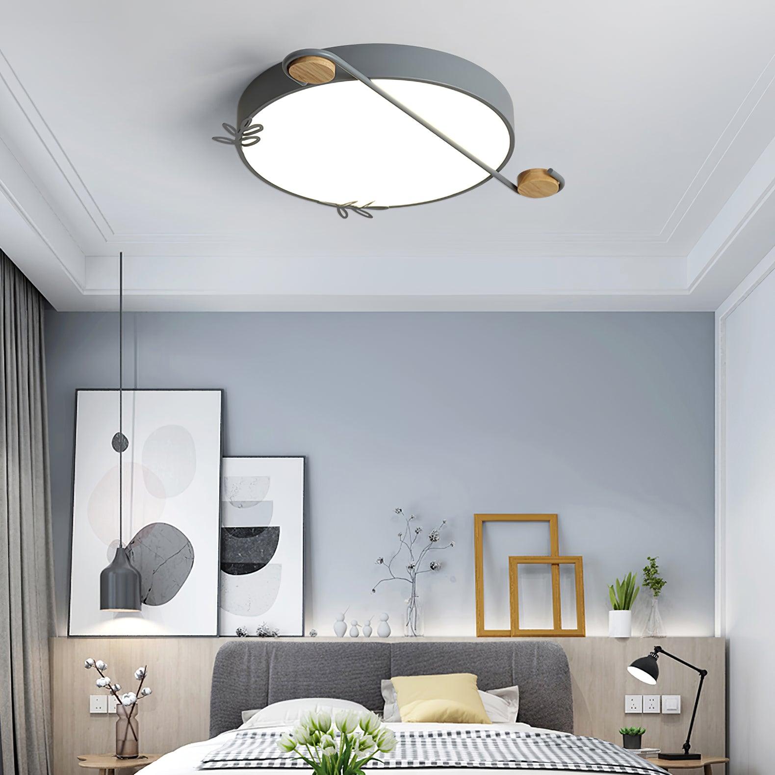 Evzorira Musical Note Art Round Ceiling Lamp - Letslighting