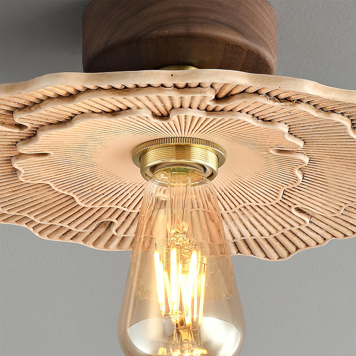 Myco Sculptural Mushroom Ceiling Light - Letslighting