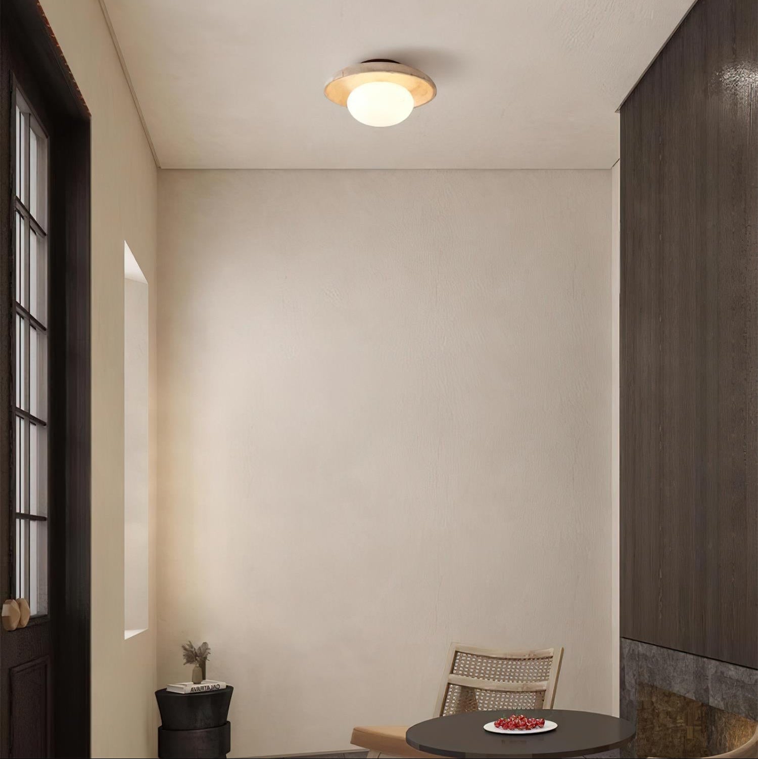 Mylie Travertine Ceiling Light - Letslighting