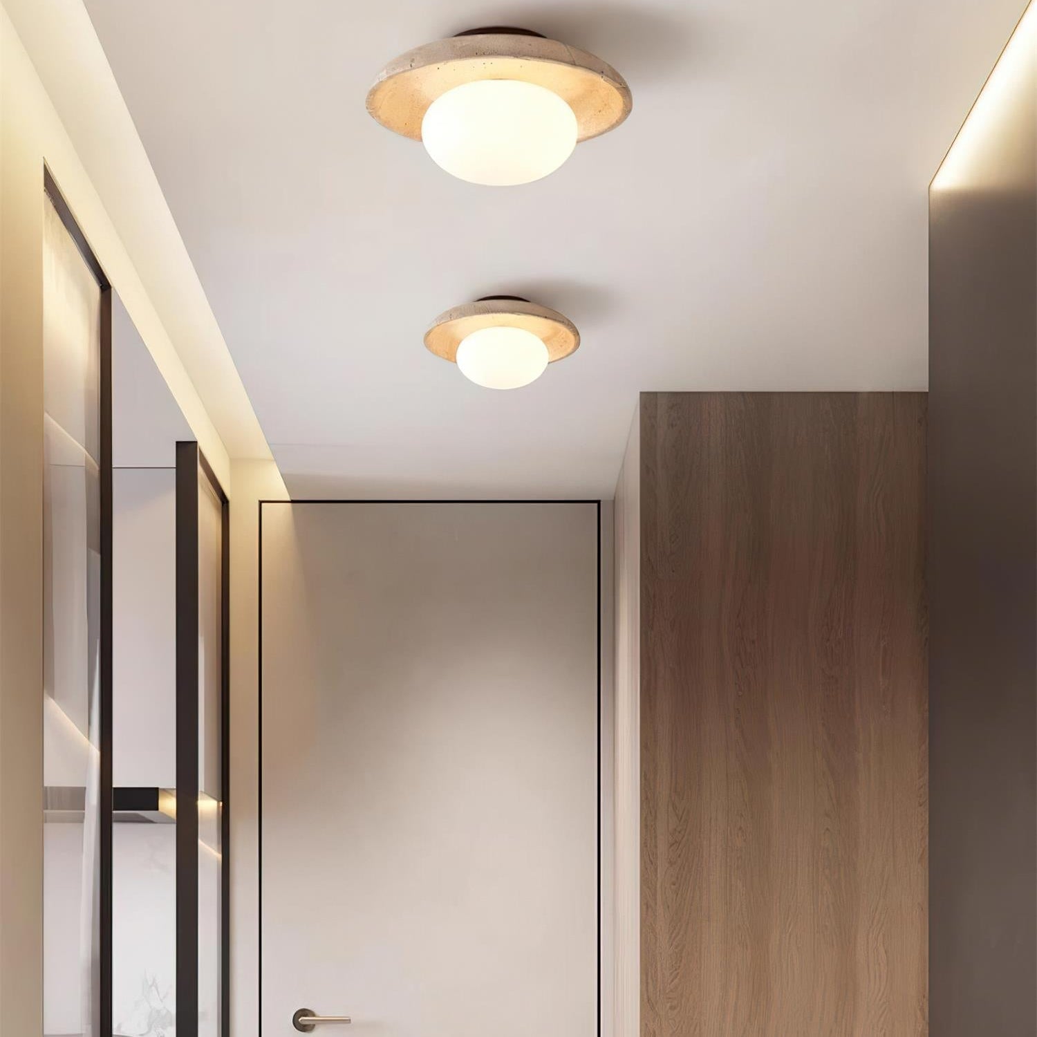 Mylie Travertine Ceiling Light - Letslighting