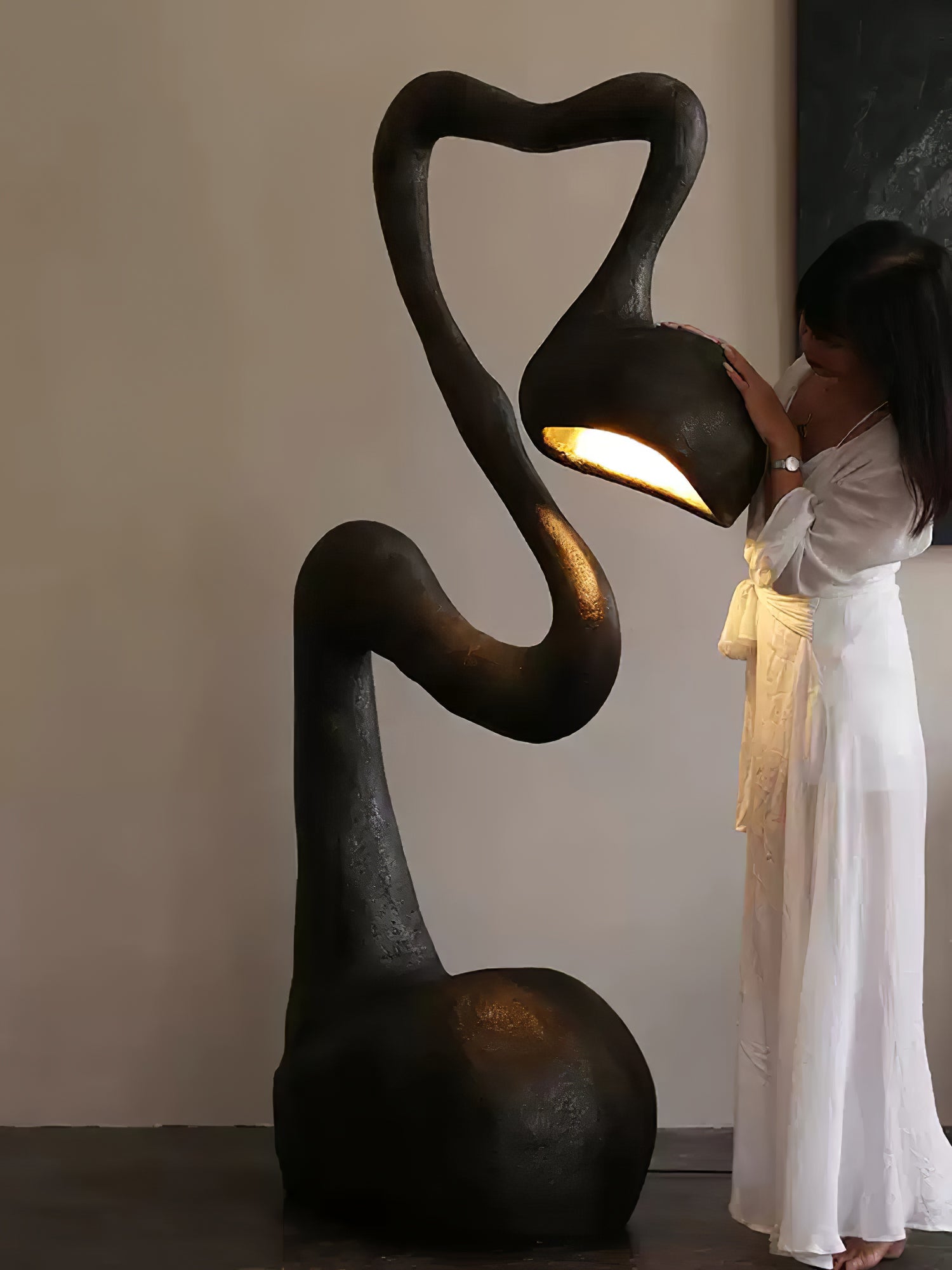 Olcarus Organic Ceramic Floor Lamp - Letslighting