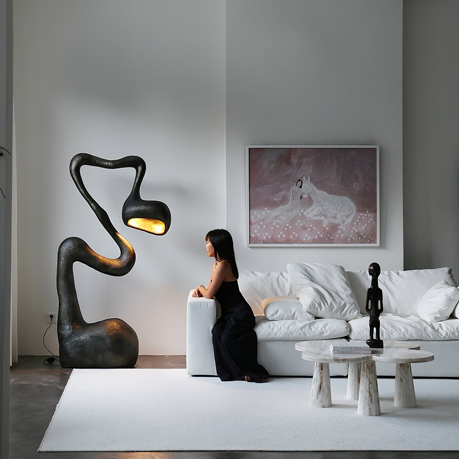 Olcarus Organic Ceramic Floor Lamp - Letslighting