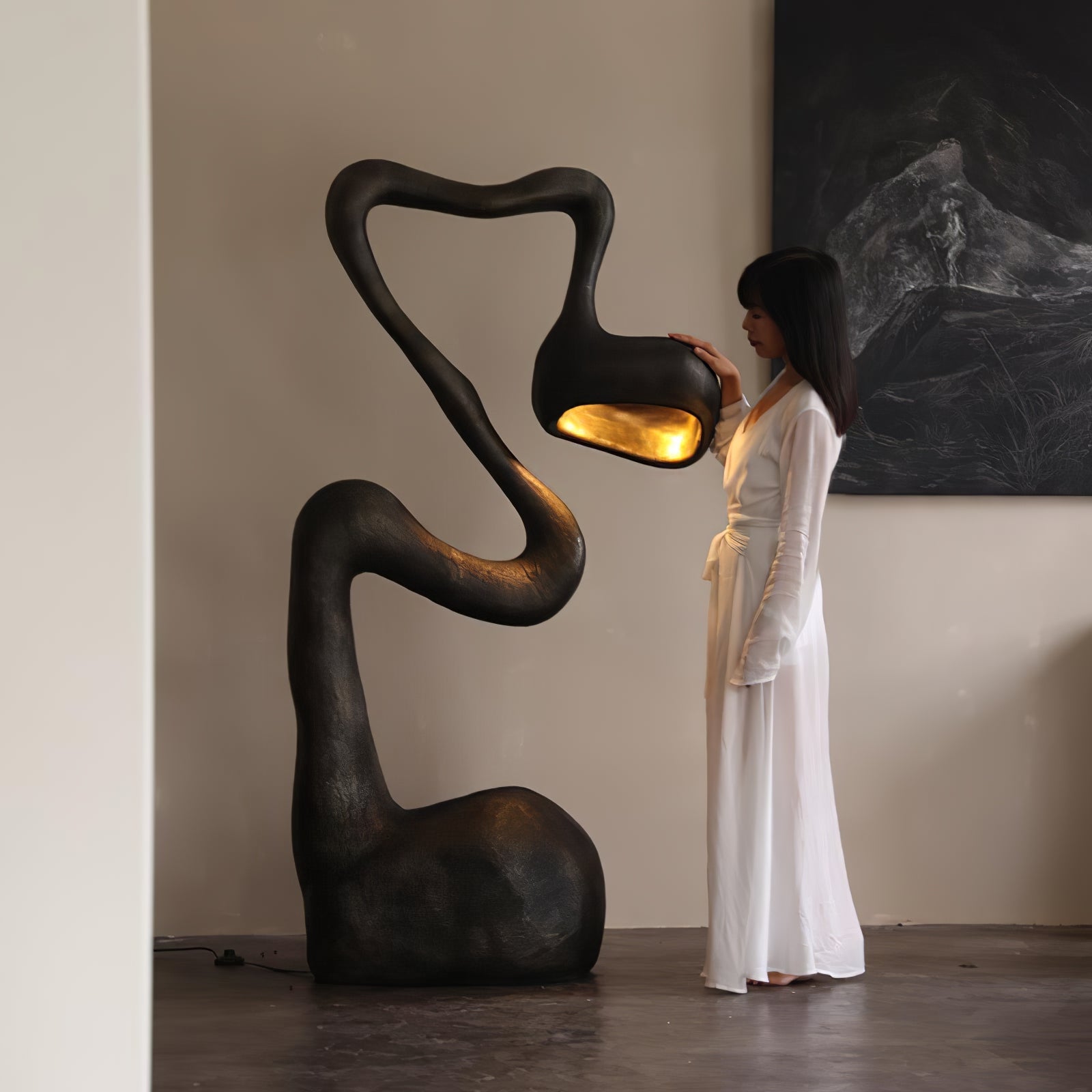 Olcarus Organic Ceramic Floor Lamp - Letslighting