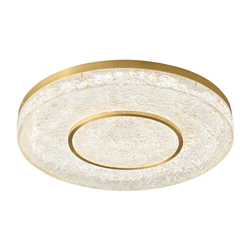 Lustra Ceiling Lamp Mysterious Circle Brass Resin - Letslighting