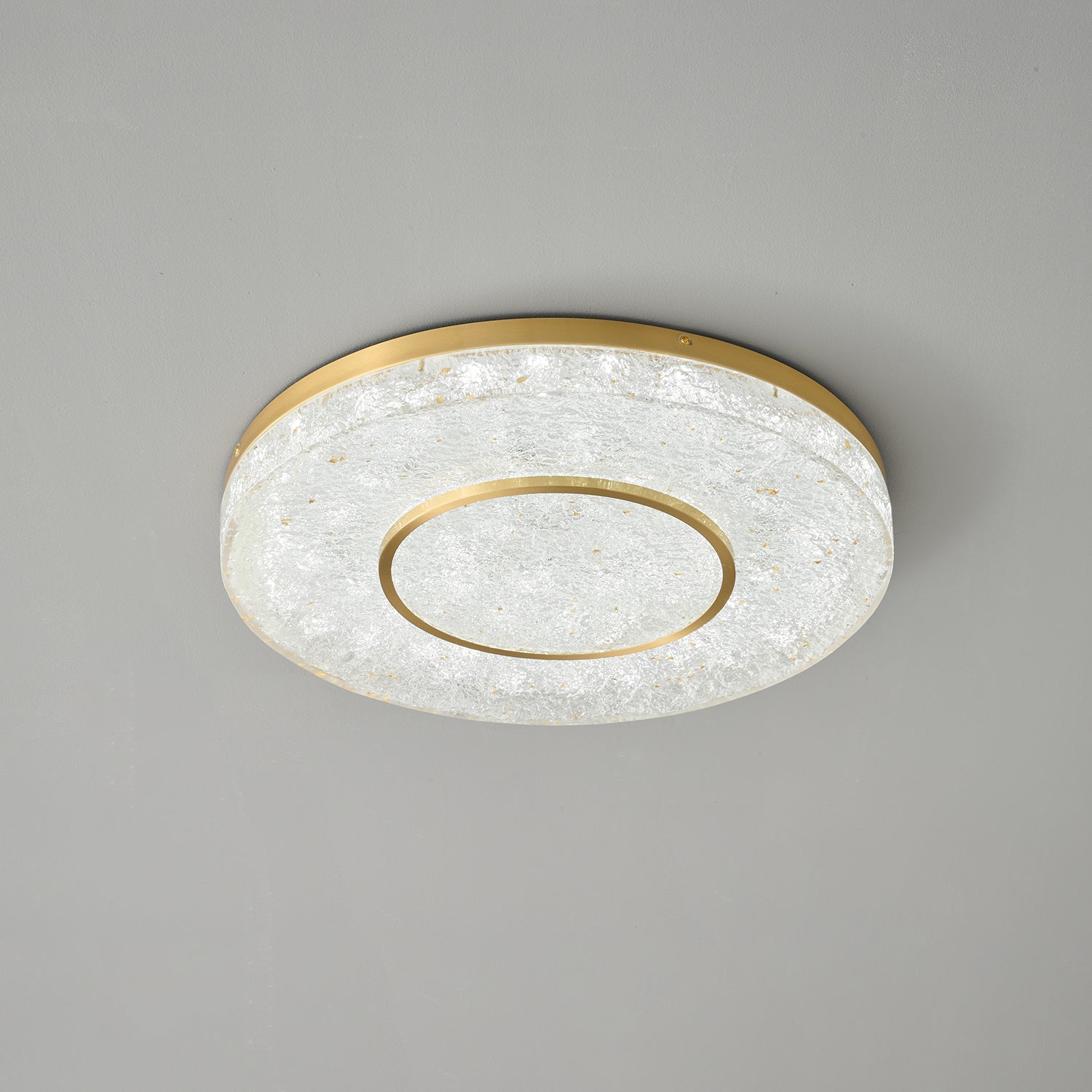 Lustra Ceiling Lamp Mysterious Circle Brass Resin - Letslighting