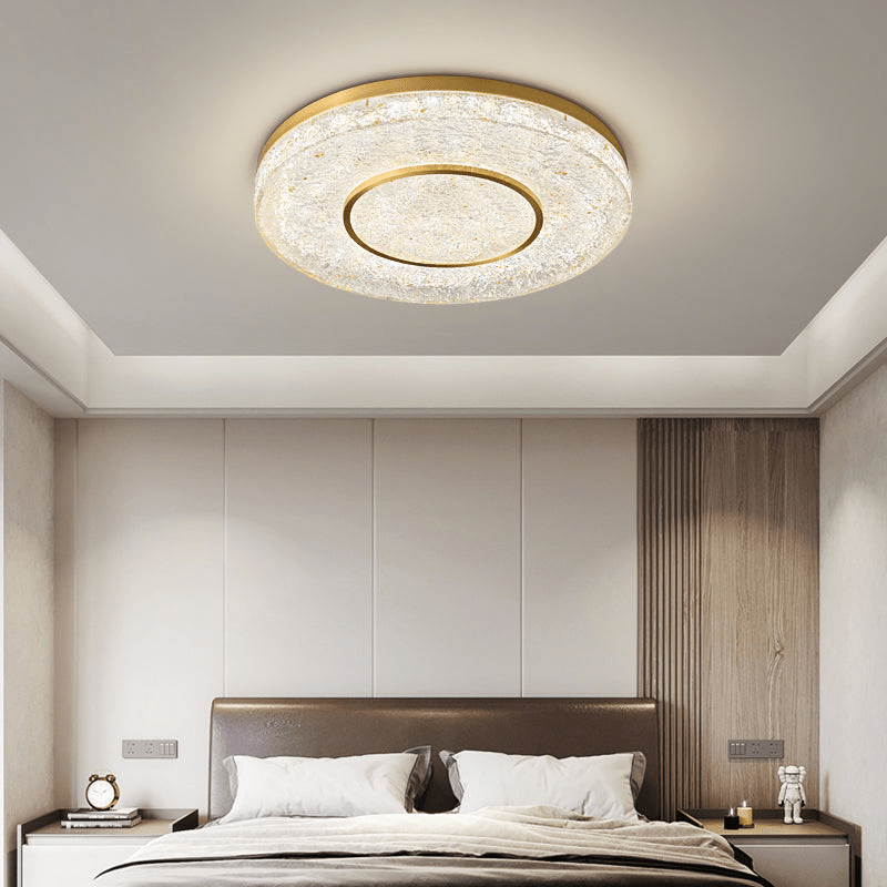 Lustra Ceiling Lamp Mysterious Circle Brass Resin - Letslighting