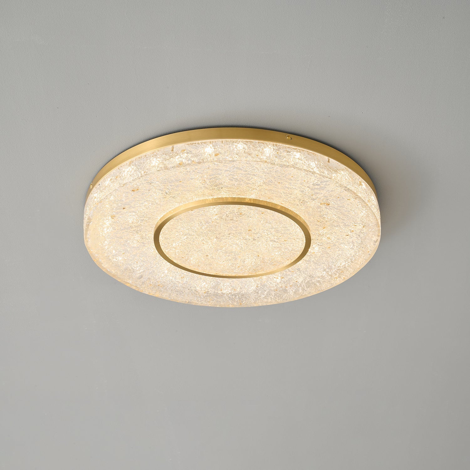 Lustra Ceiling Lamp Mysterious Circle Brass Resin - Letslighting