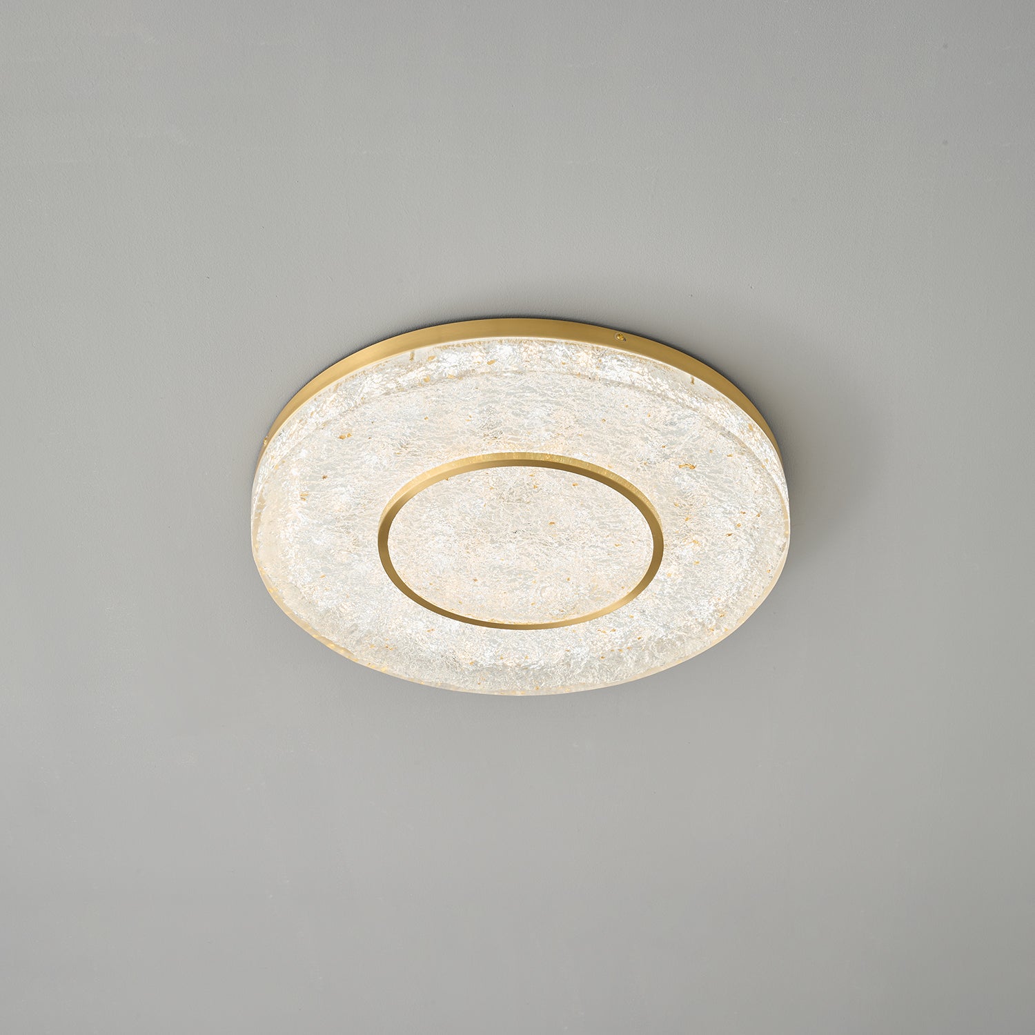 Lustra Ceiling Lamp Mysterious Circle Brass Resin - Letslighting