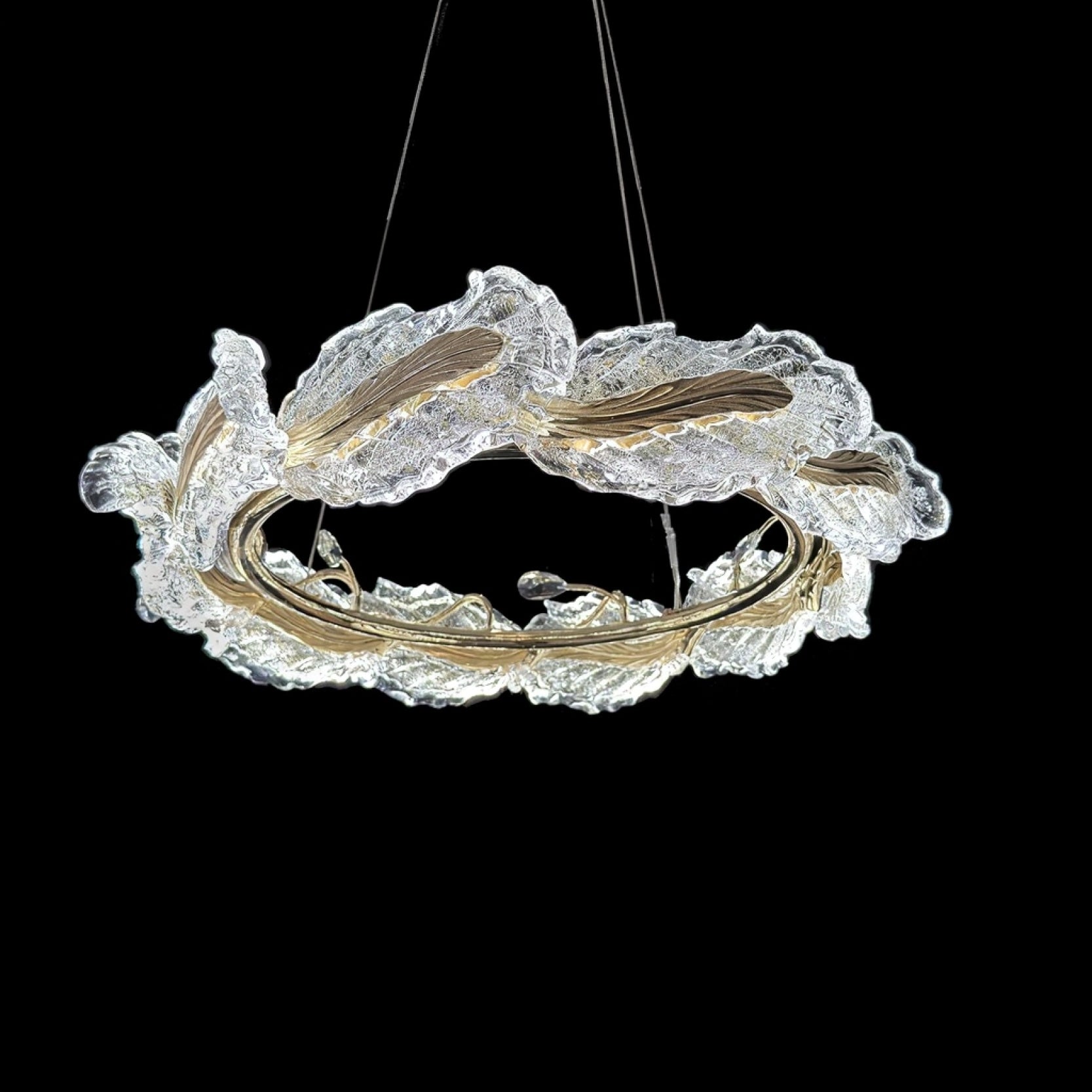 Vitrisa Luxury Leaf Chandelier