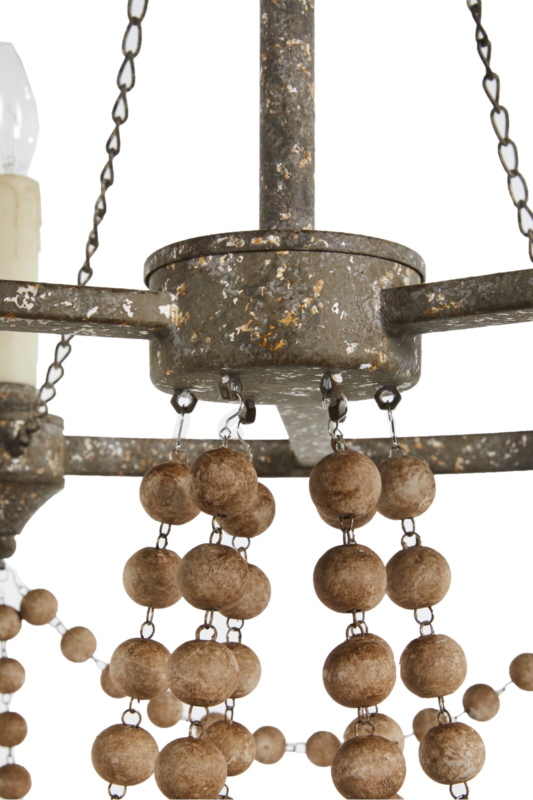 Eurnoros Vintage Industrial Wooden Chandelier - Letslighting