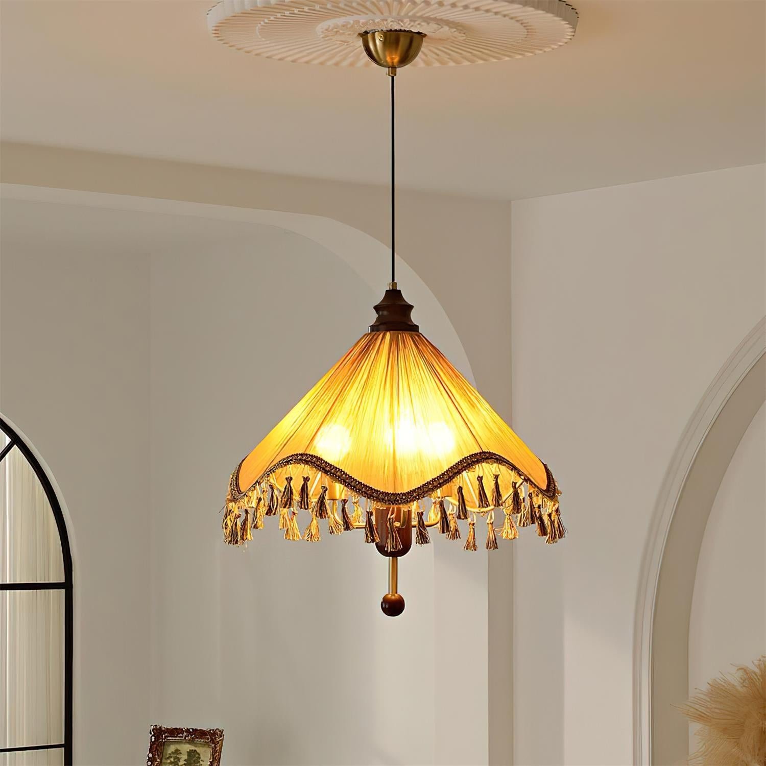 Rosetta fabric Pendant Light Boutique - Letslighting