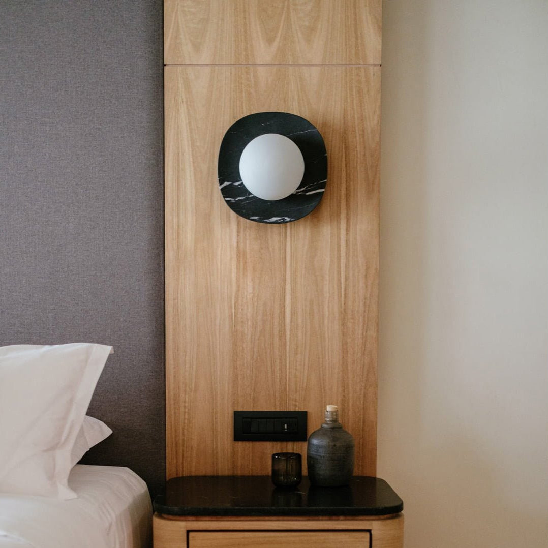 Cinoreth Modern Minimalist Marble Glass Wall Lamp - Letslighting