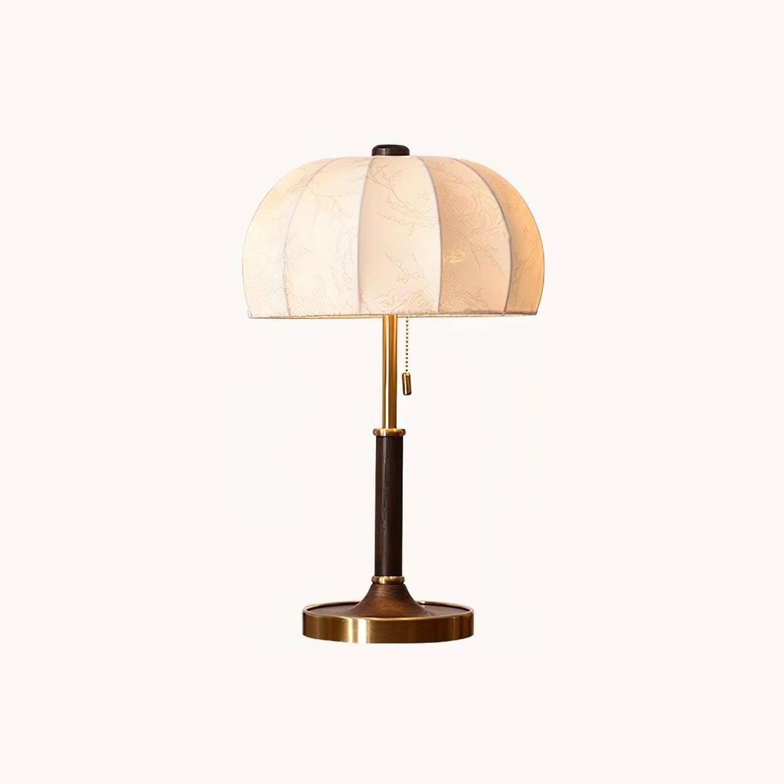 Liorian Wood Fabric Retro Table Lamp - Letslighting