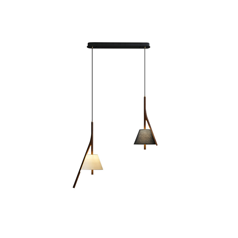 Zovenarae Triangular Wood Pendant Light - Letslighting