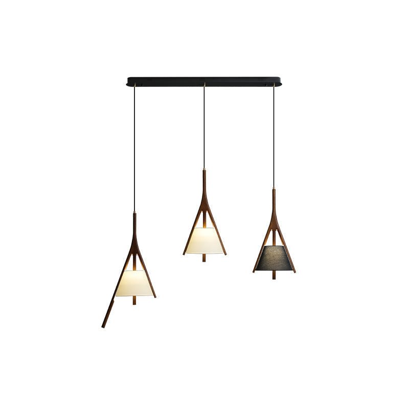 Zovenarae Triangular Wood Pendant Light - Letslighting
