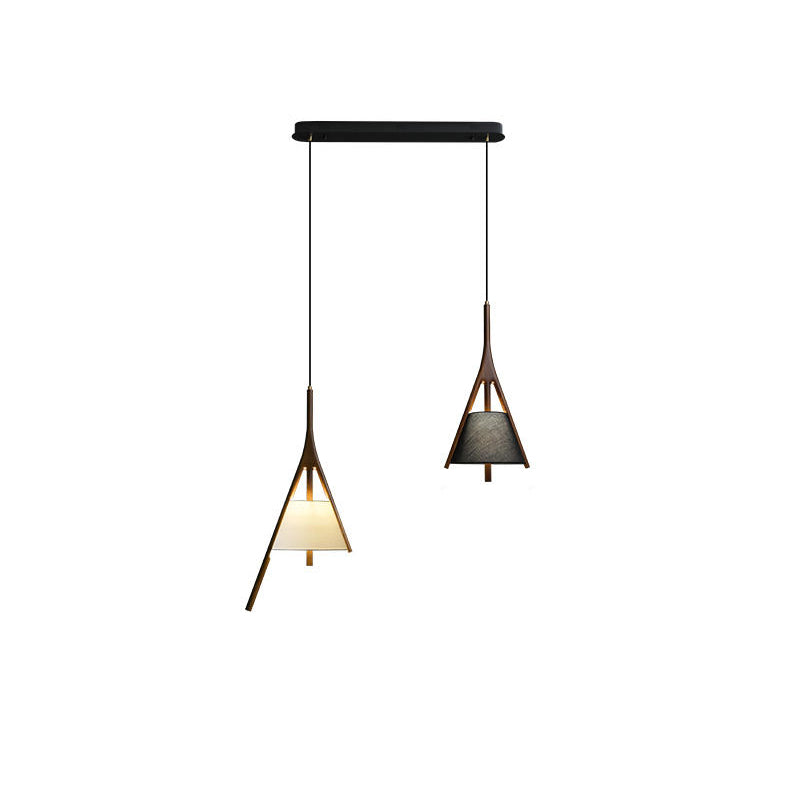 Zovenarae Triangular Wood Pendant Light - Letslighting