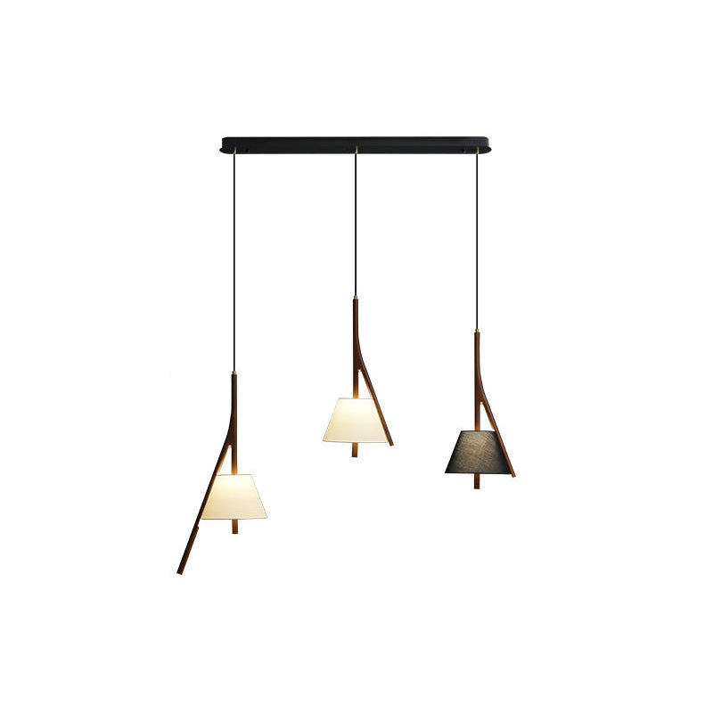 Zovenarae Triangular Wood Pendant Light - Letslighting