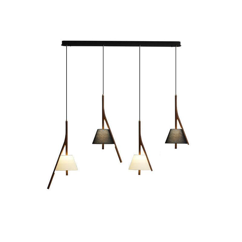 Zovenarae Triangular Wood Pendant Light - Letslighting