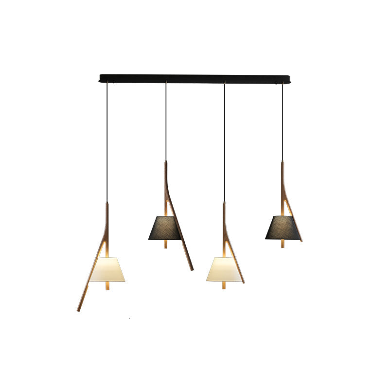Zovenarae Triangular Wood Pendant Light - Letslighting