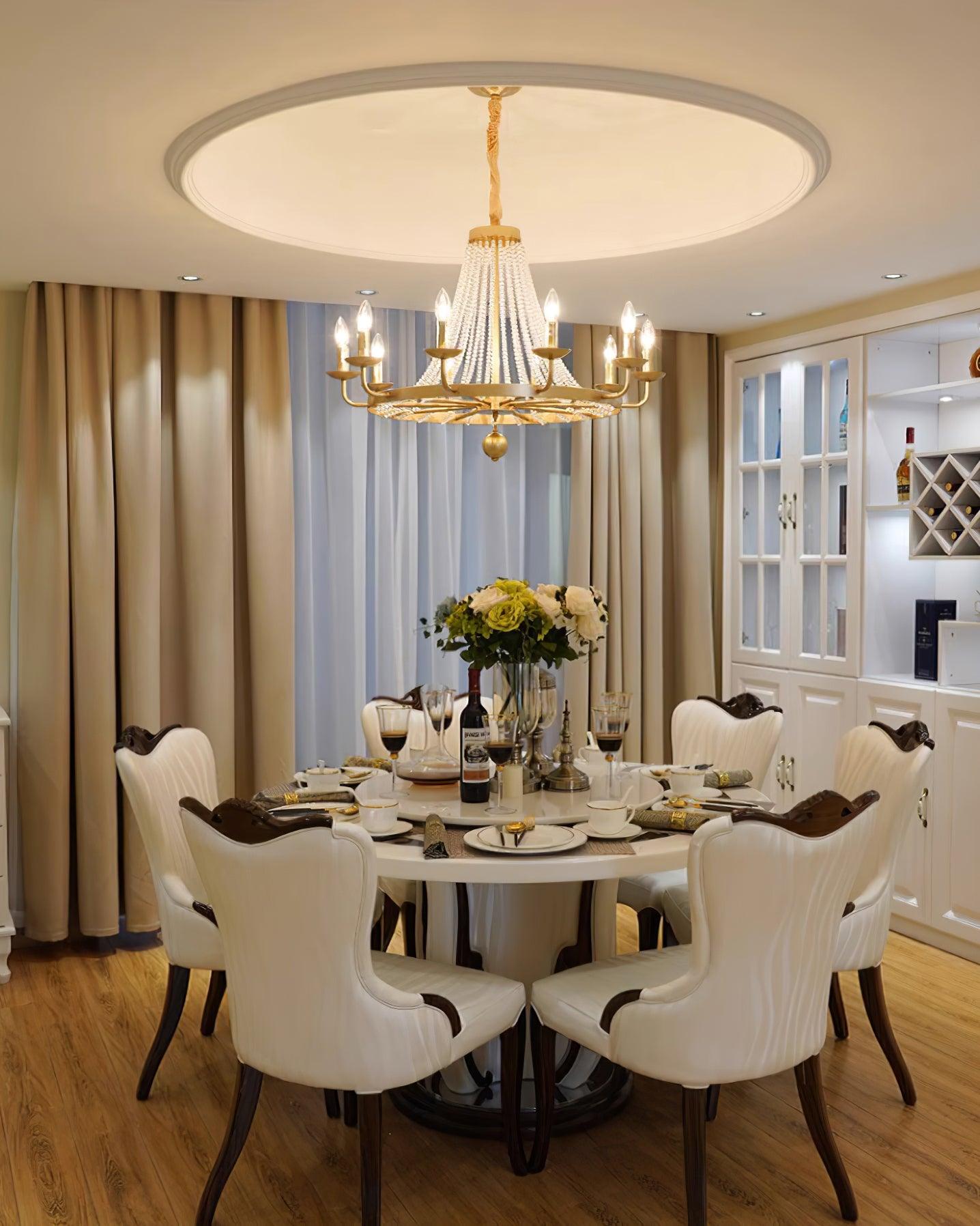 Naples Chandelier Crystal Iron Rustic Modern - Letslighting