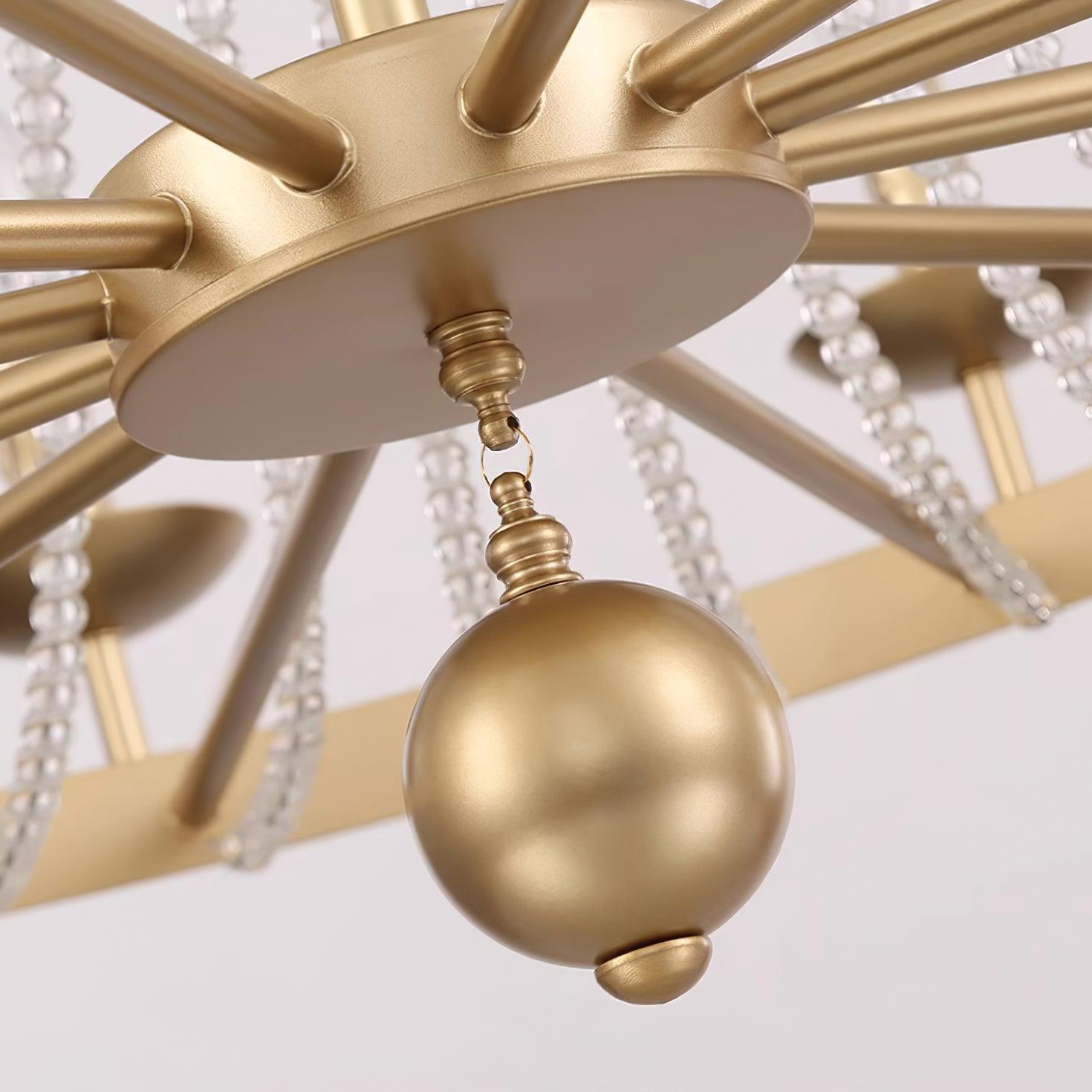 Naples Chandelier Crystal Iron Rustic Modern - Letslighting