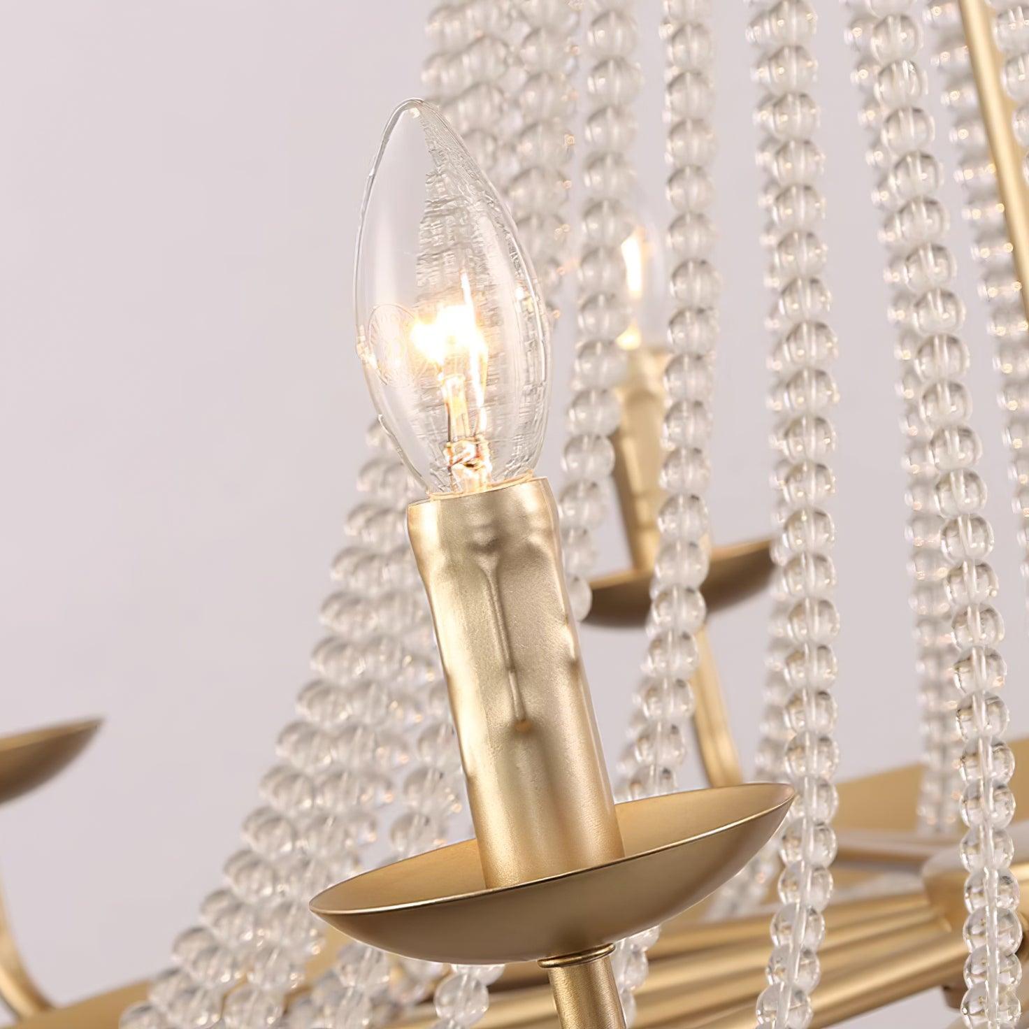 Naples Chandelier Crystal Iron Rustic Modern - Letslighting