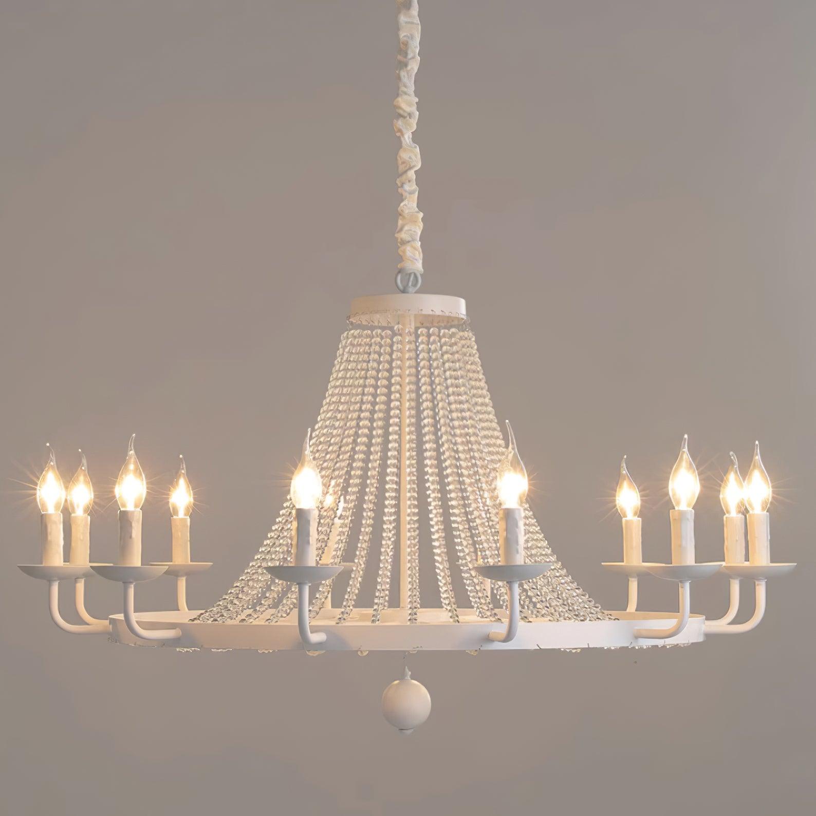 Naples Chandelier Crystal Iron Rustic Modern - Letslighting