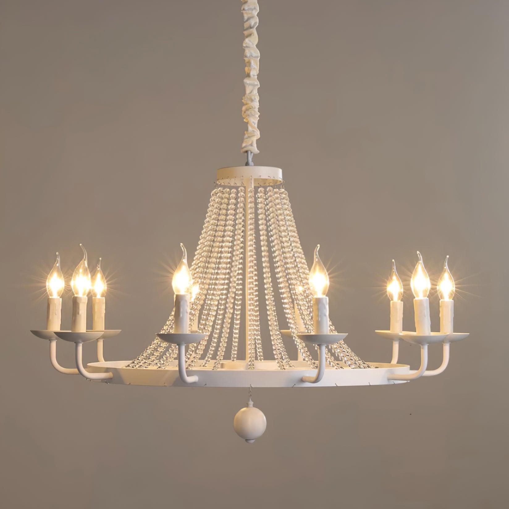 Naples Chandelier Crystal Iron Rustic Modern - Letslighting