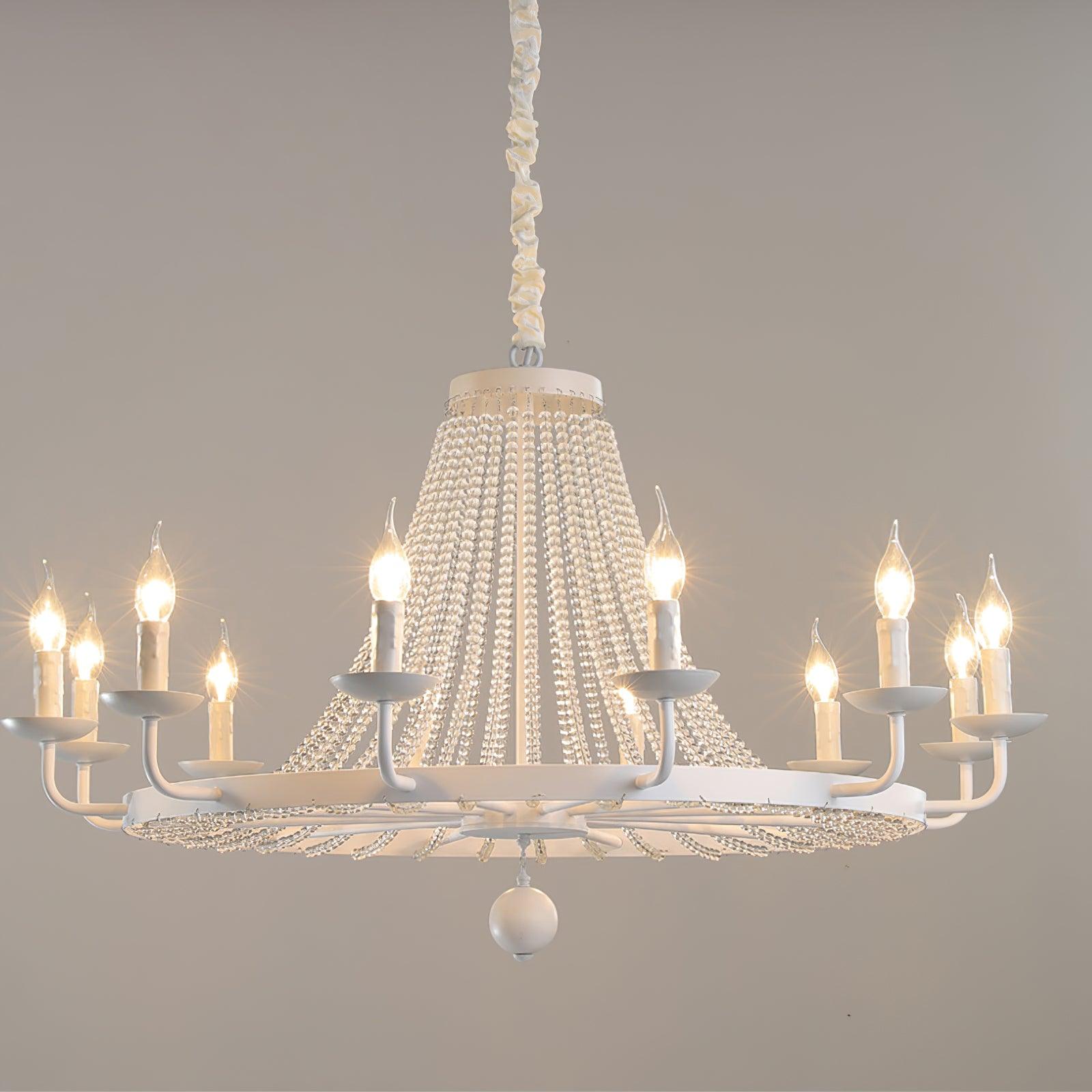 Naples Chandelier Crystal Iron Rustic Modern - Letslighting