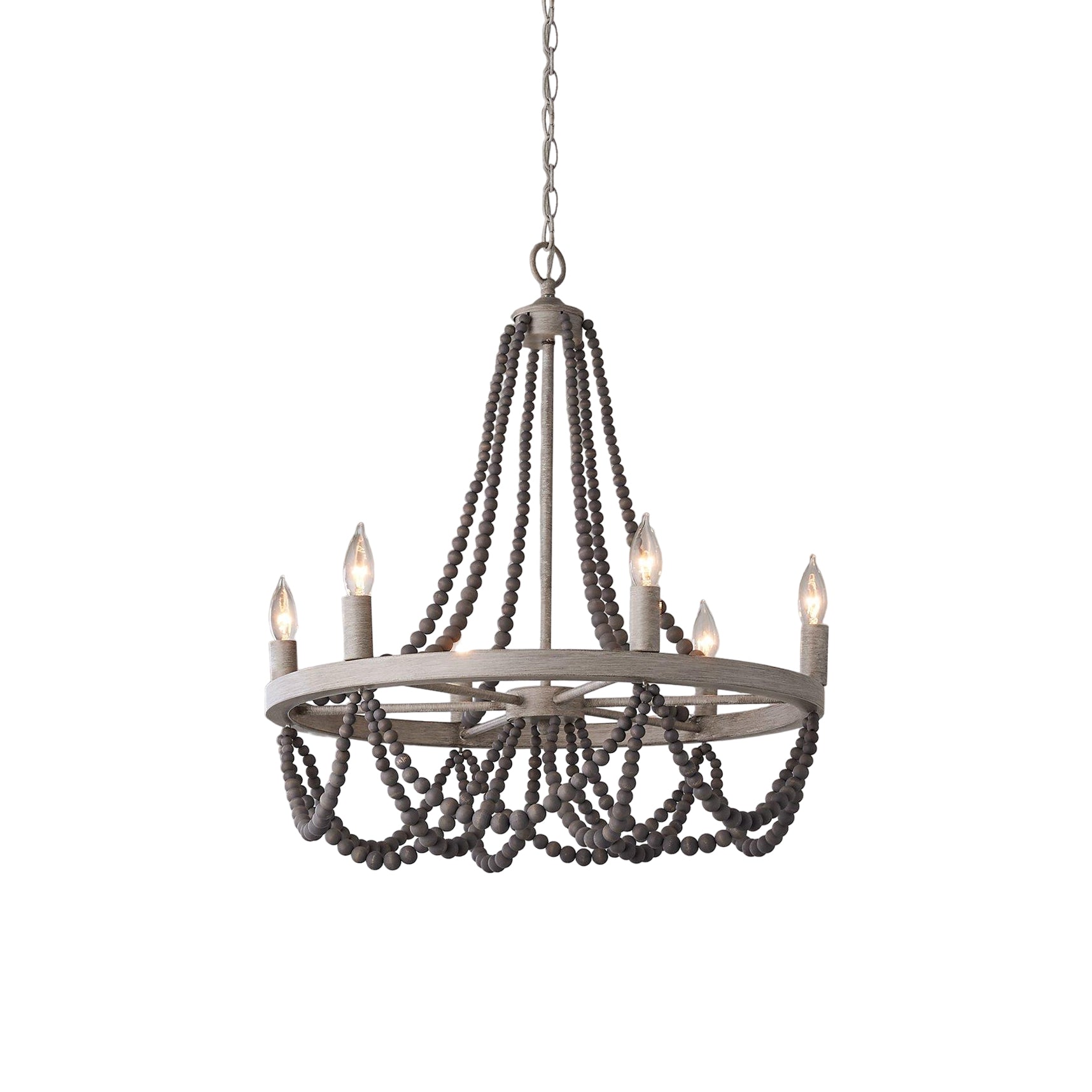 Alshaan Vintage Industrial Wooden Chandelier - Letslighting