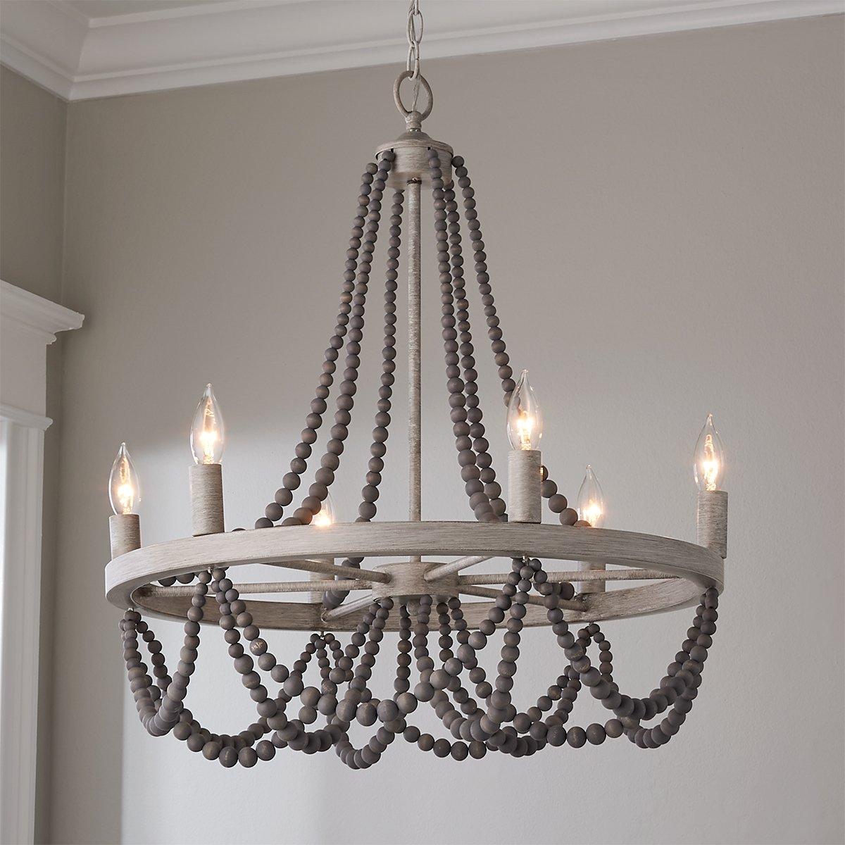 Alshaan Vintage Industrial Wooden Chandelier - Letslighting