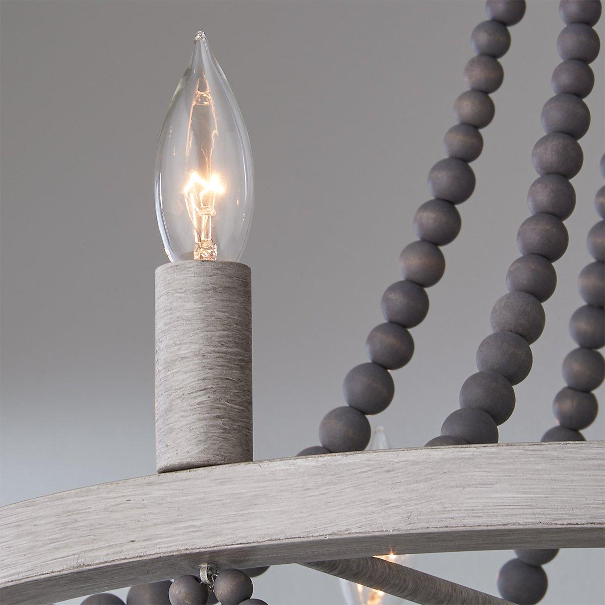 Alshaan Vintage Industrial Wooden Chandelier - Letslighting