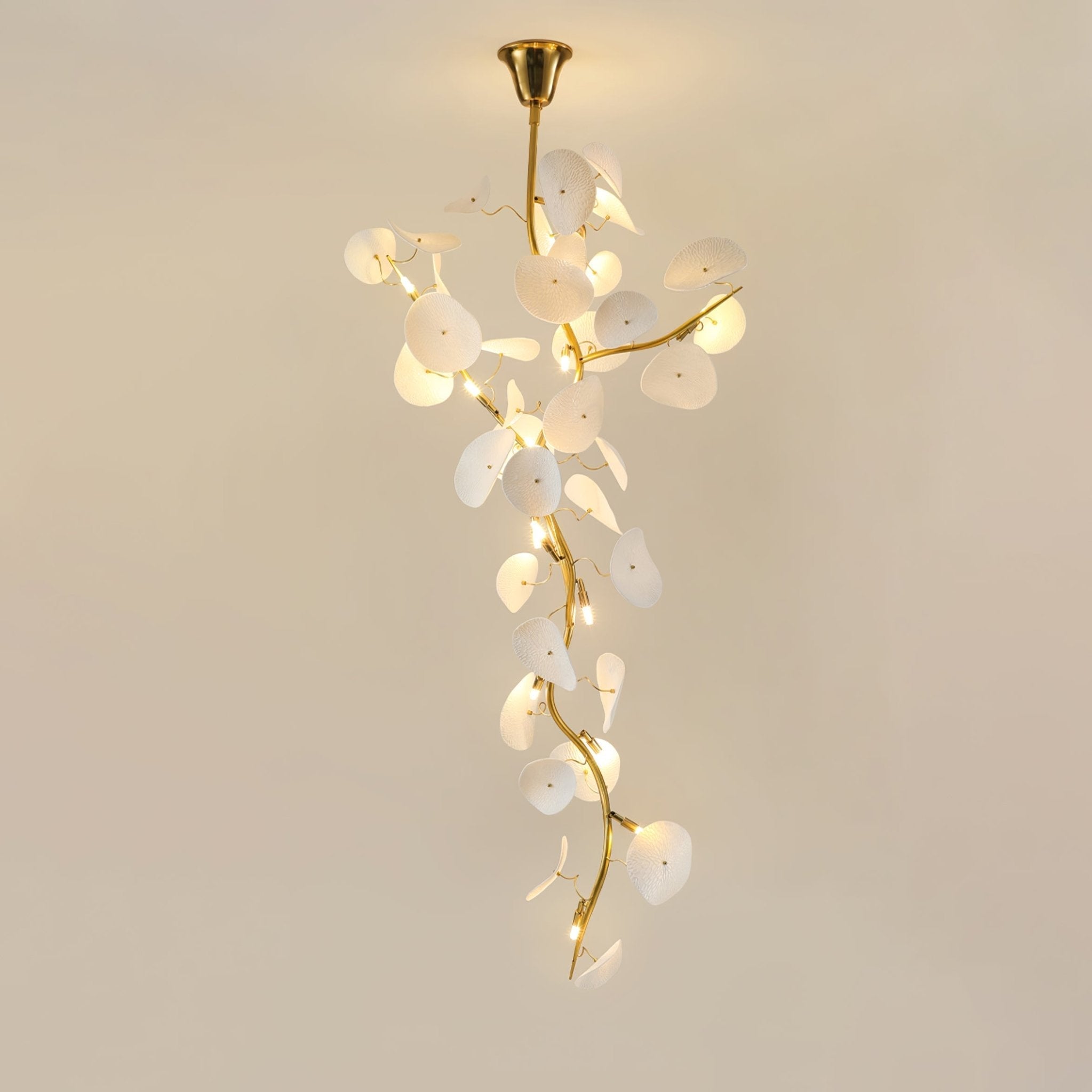 Orthair Branch Ceramic Brass Chandelier - Letslighting