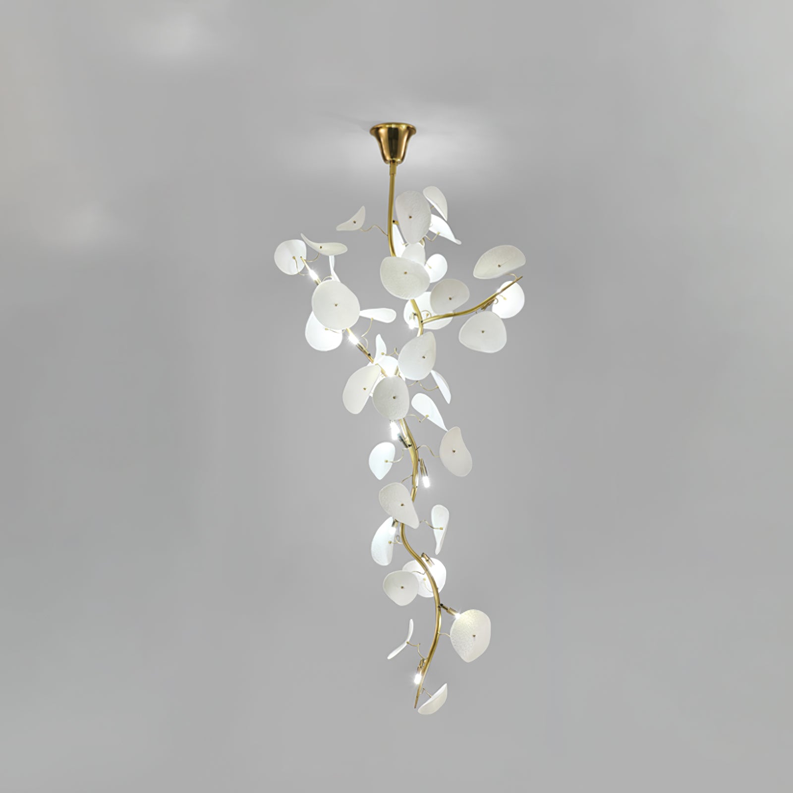 Orthair Branch Ceramic Brass Chandelier - Letslighting