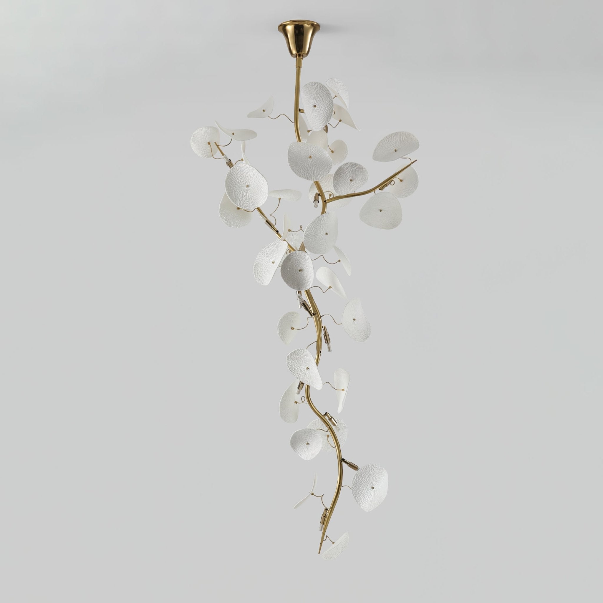 Orthair Branch Ceramic Brass Chandelier - Letslighting