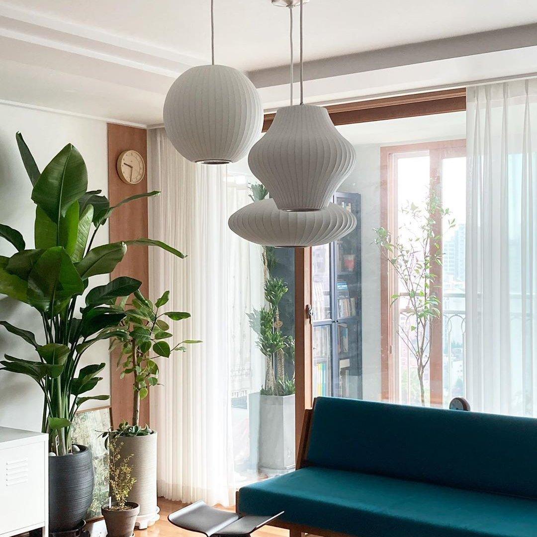 Nebula Bubble Mulberry Silk Pendant Lamp - Letslighting