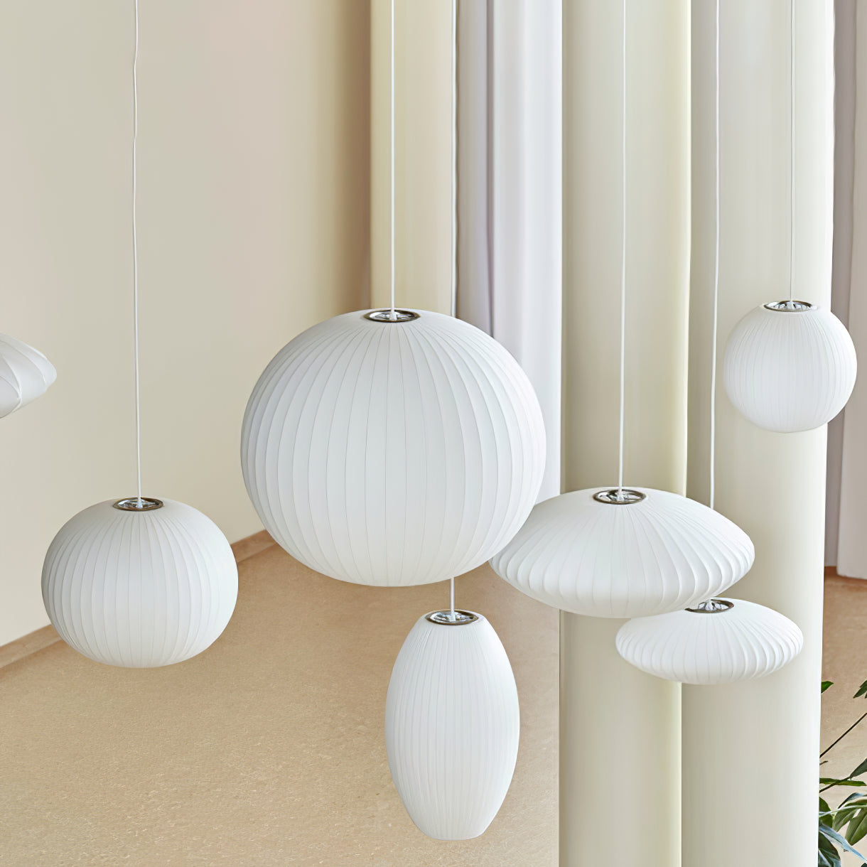 Nebula Bubble Mulberry Silk Pendant Lamp - Letslighting