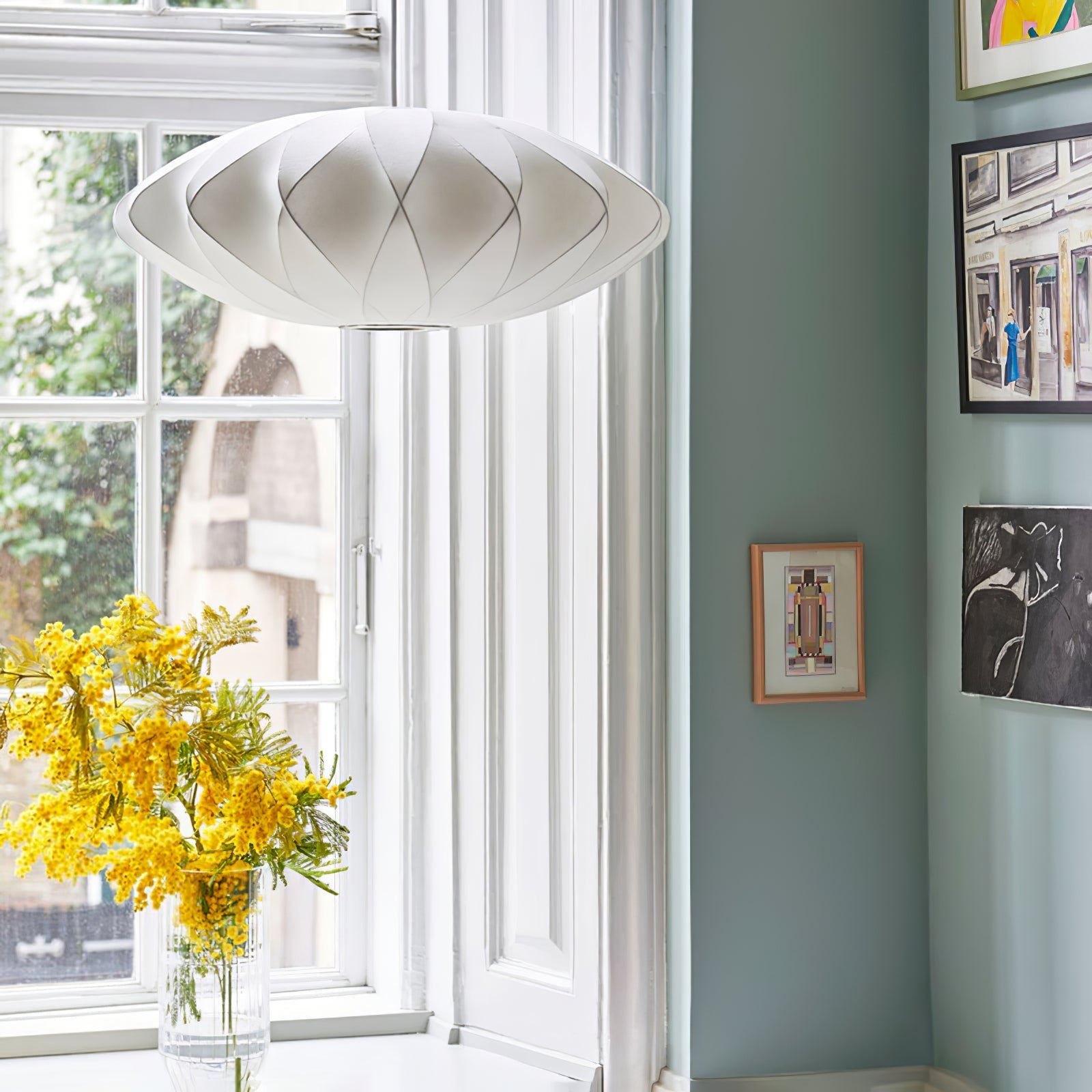 Nebula Bubble Mulberry Silk Pendant Lamp - Letslighting