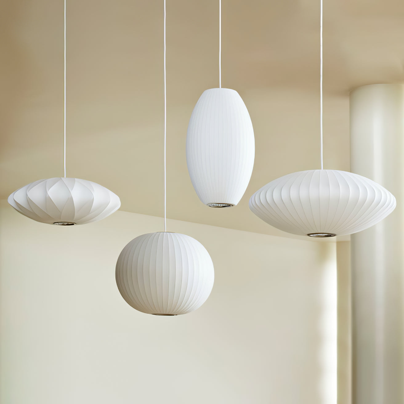 Nebula Bubble Mulberry Silk Pendant Lamp - Letslighting