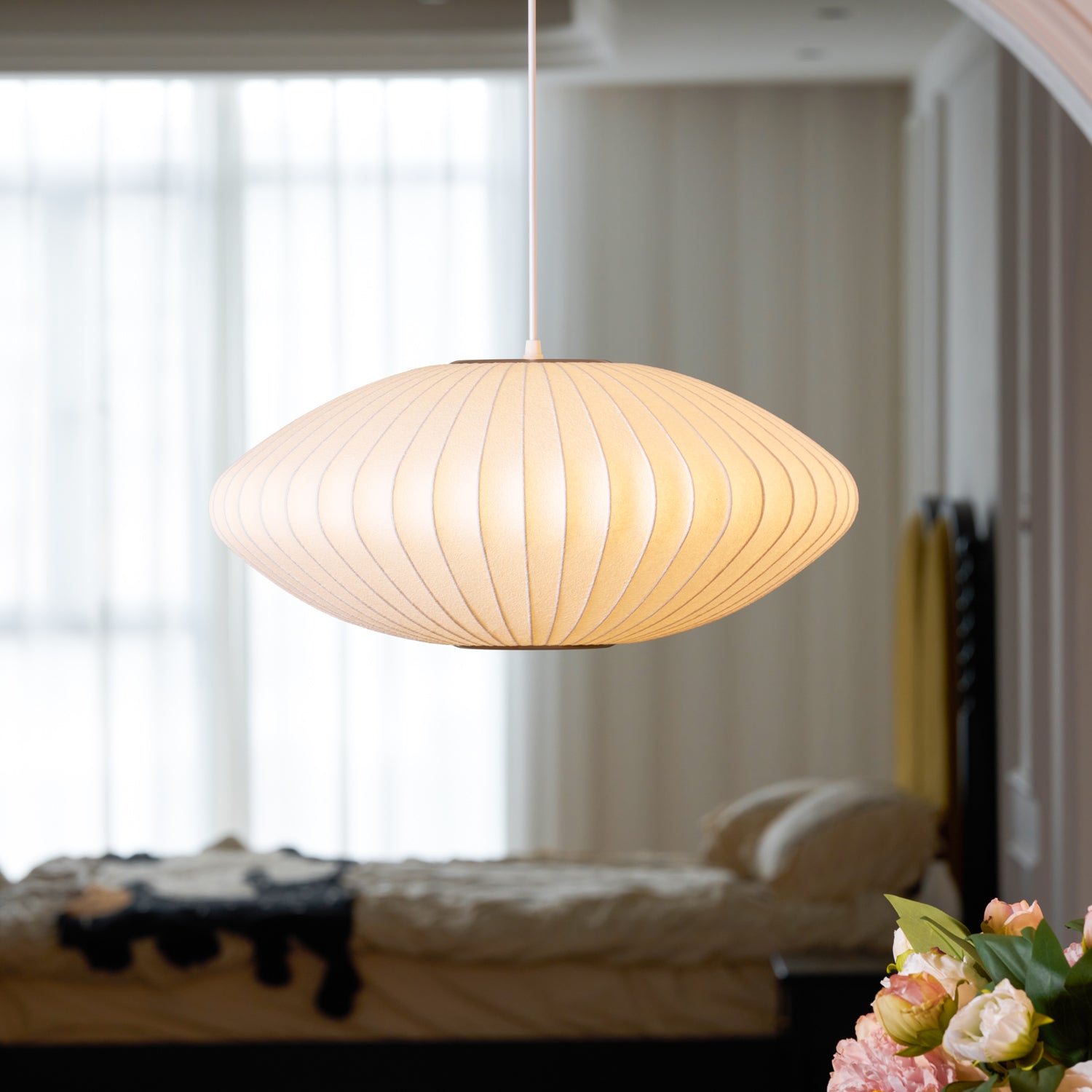 Nebula Bubble Mulberry Silk Pendant Lamp - Letslighting